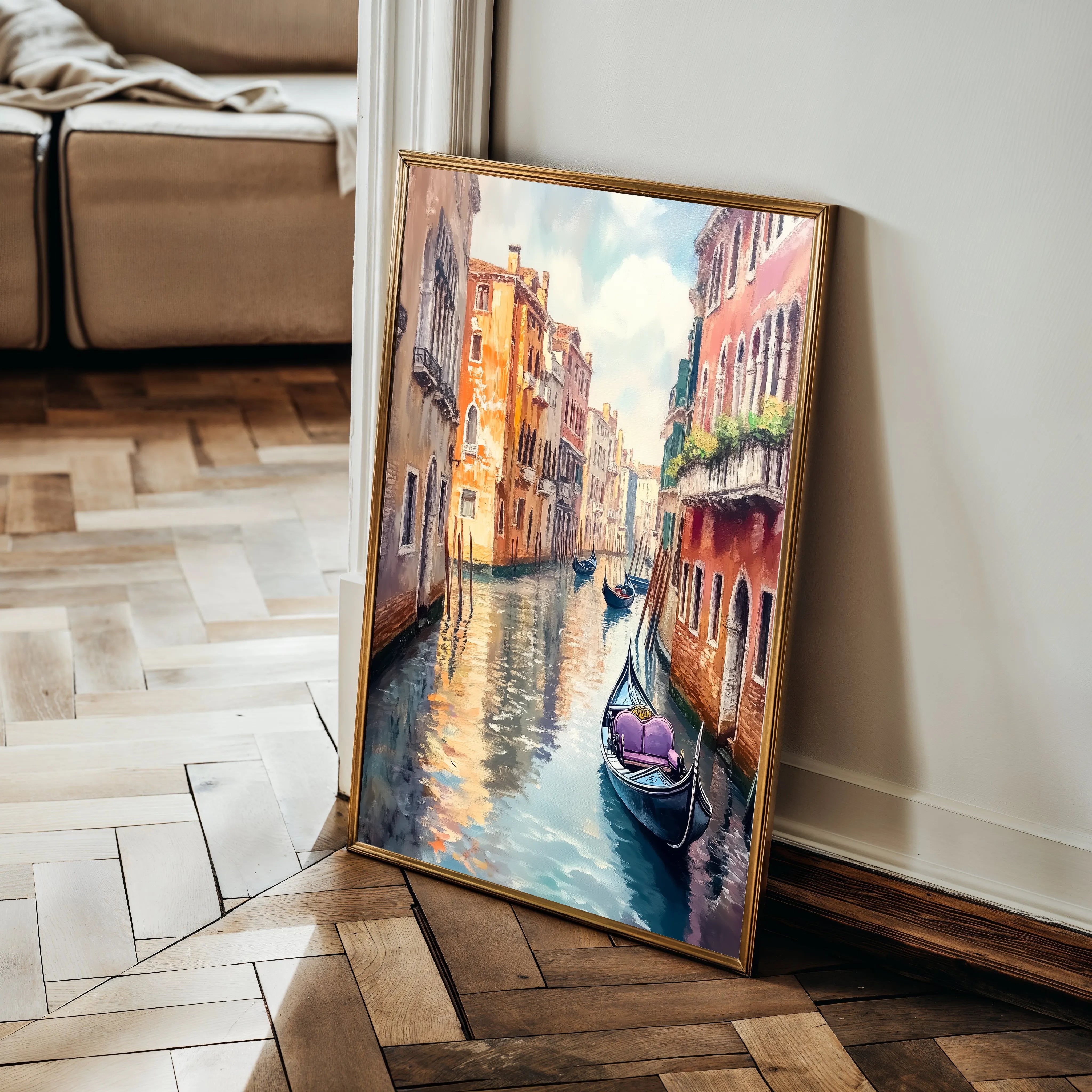 Landscape 337 Canvas Art 60 x 40 cm / Black