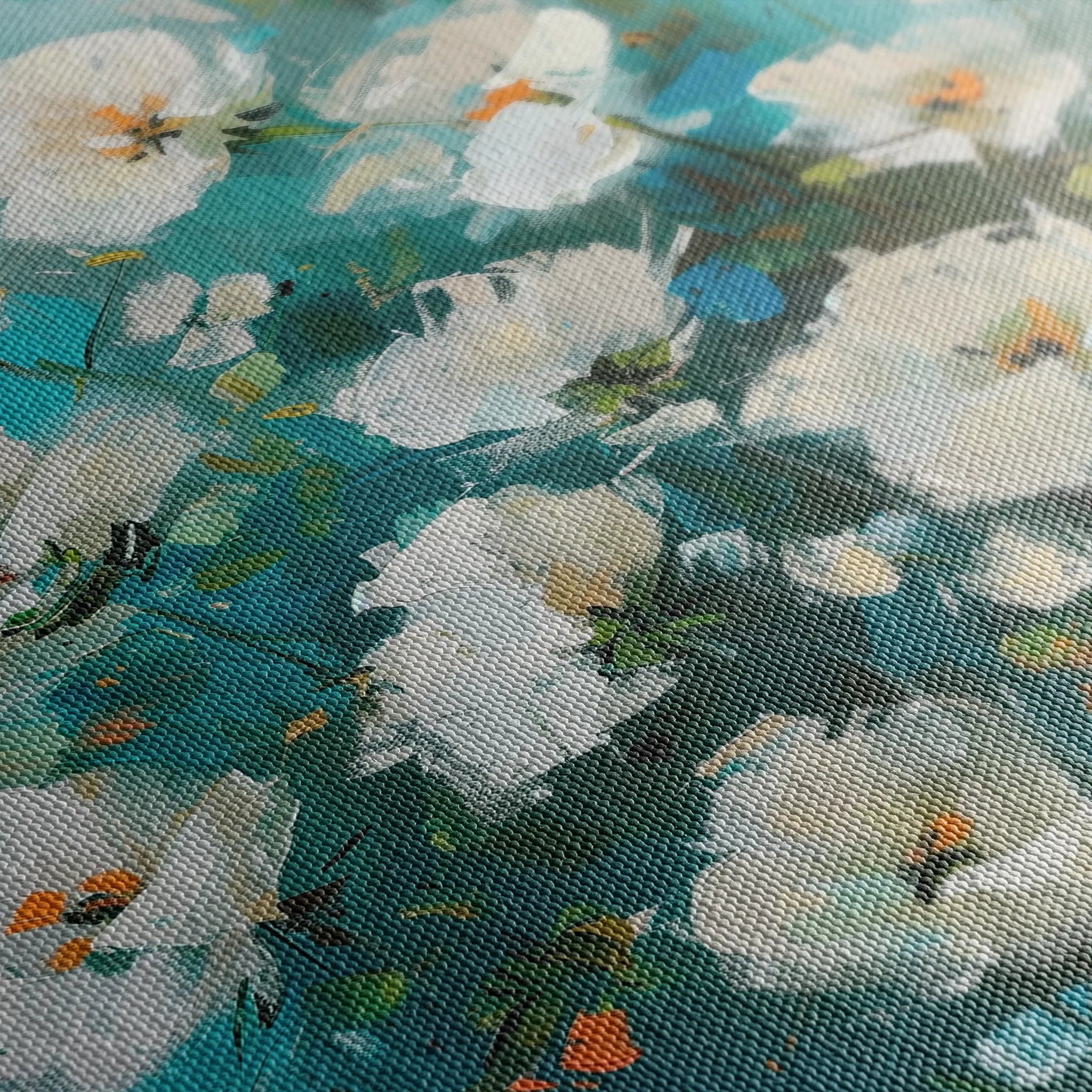 Floral 338 Canvas Art 60 x 40 cm / Black