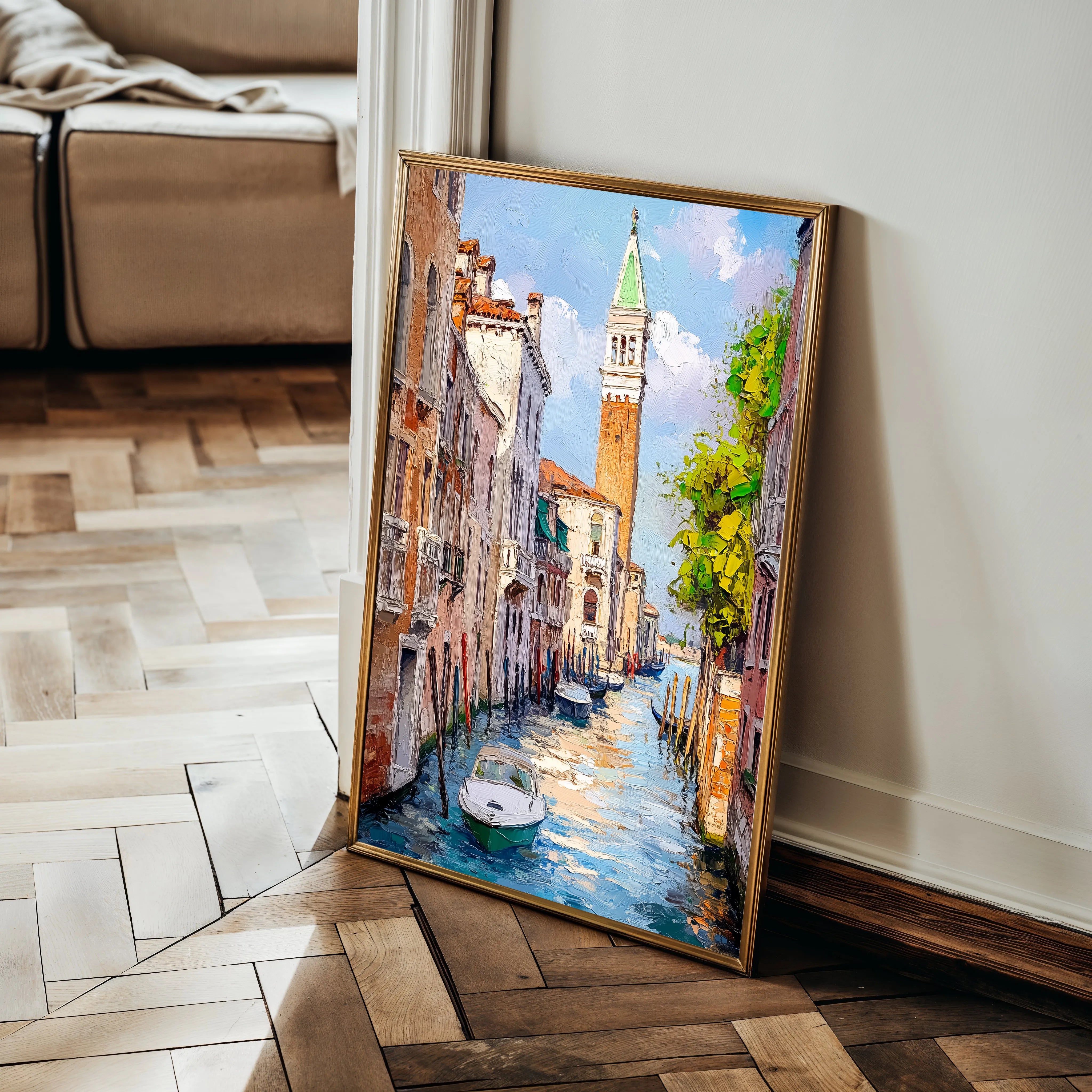 Landscape 338 Canvas Art 60 x 40 cm / Black