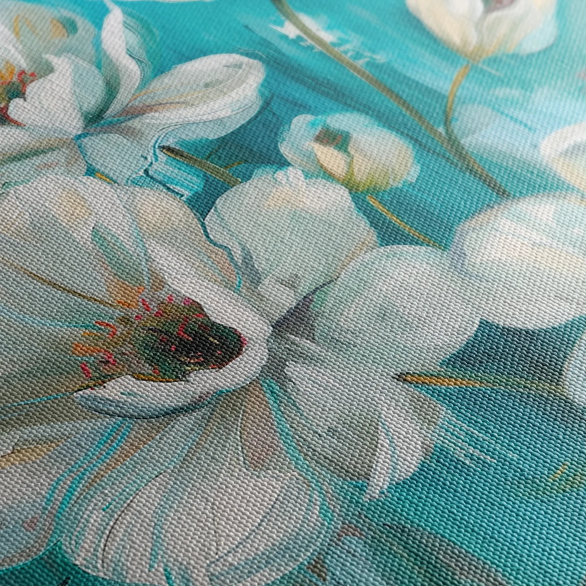 Floral 339 Canvas Art 60 x 40 cm / Black