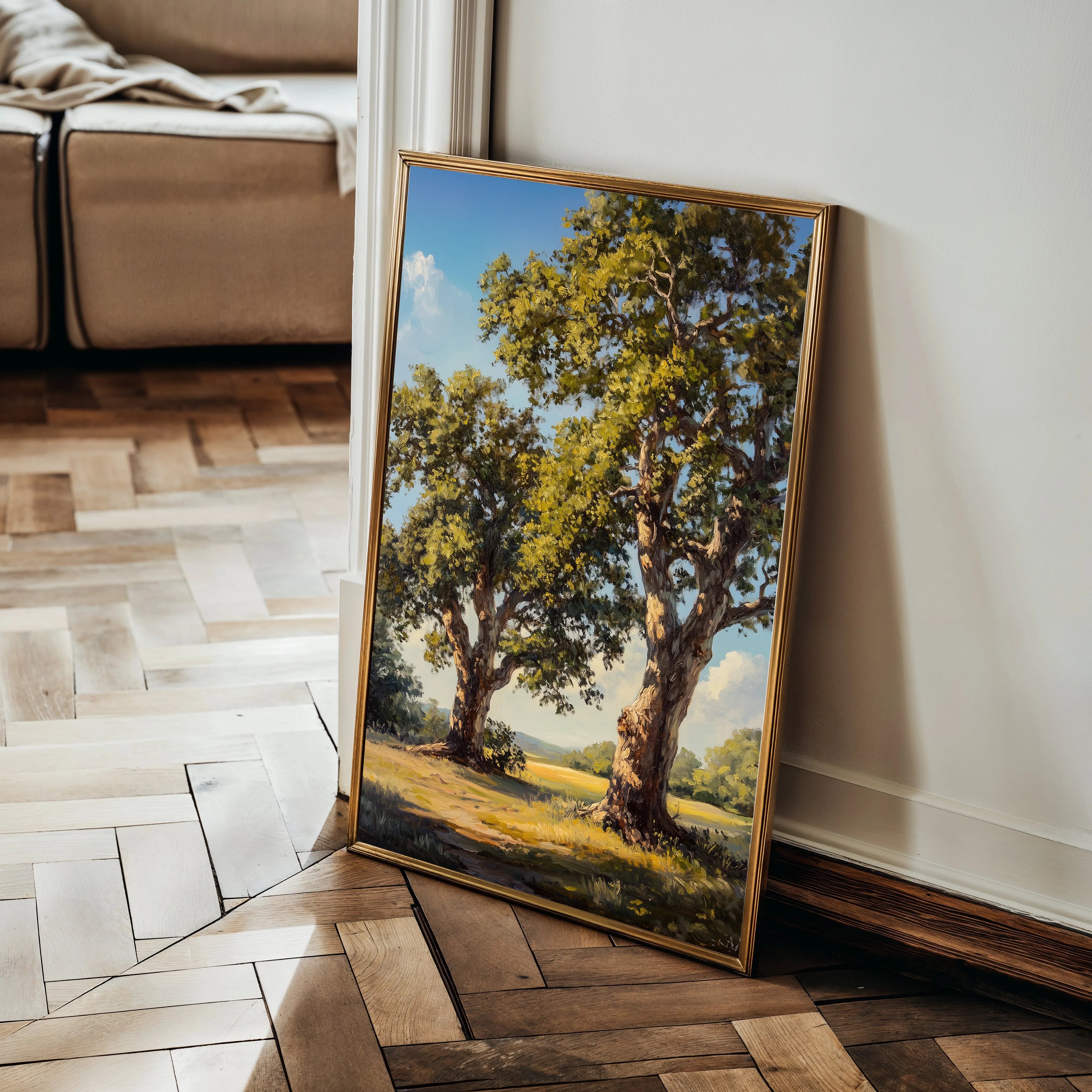 Landscape 339 Canvas Art 60 x 40 cm / Black