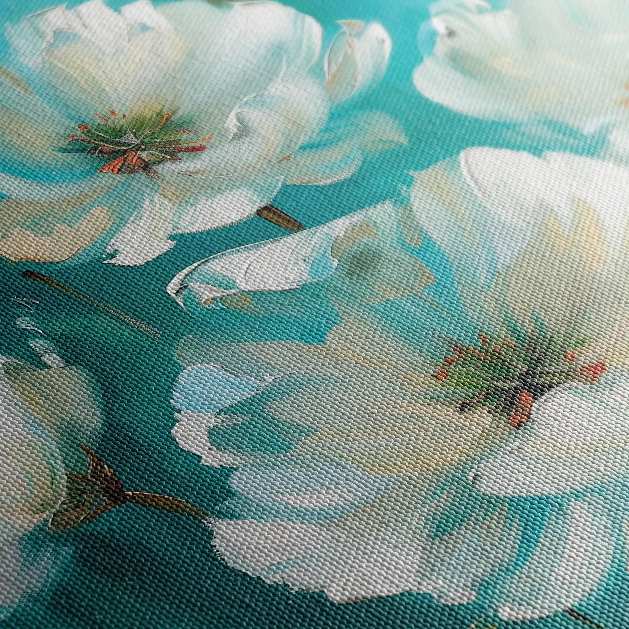 Floral 340 Canvas Art 60 x 40 cm / Black