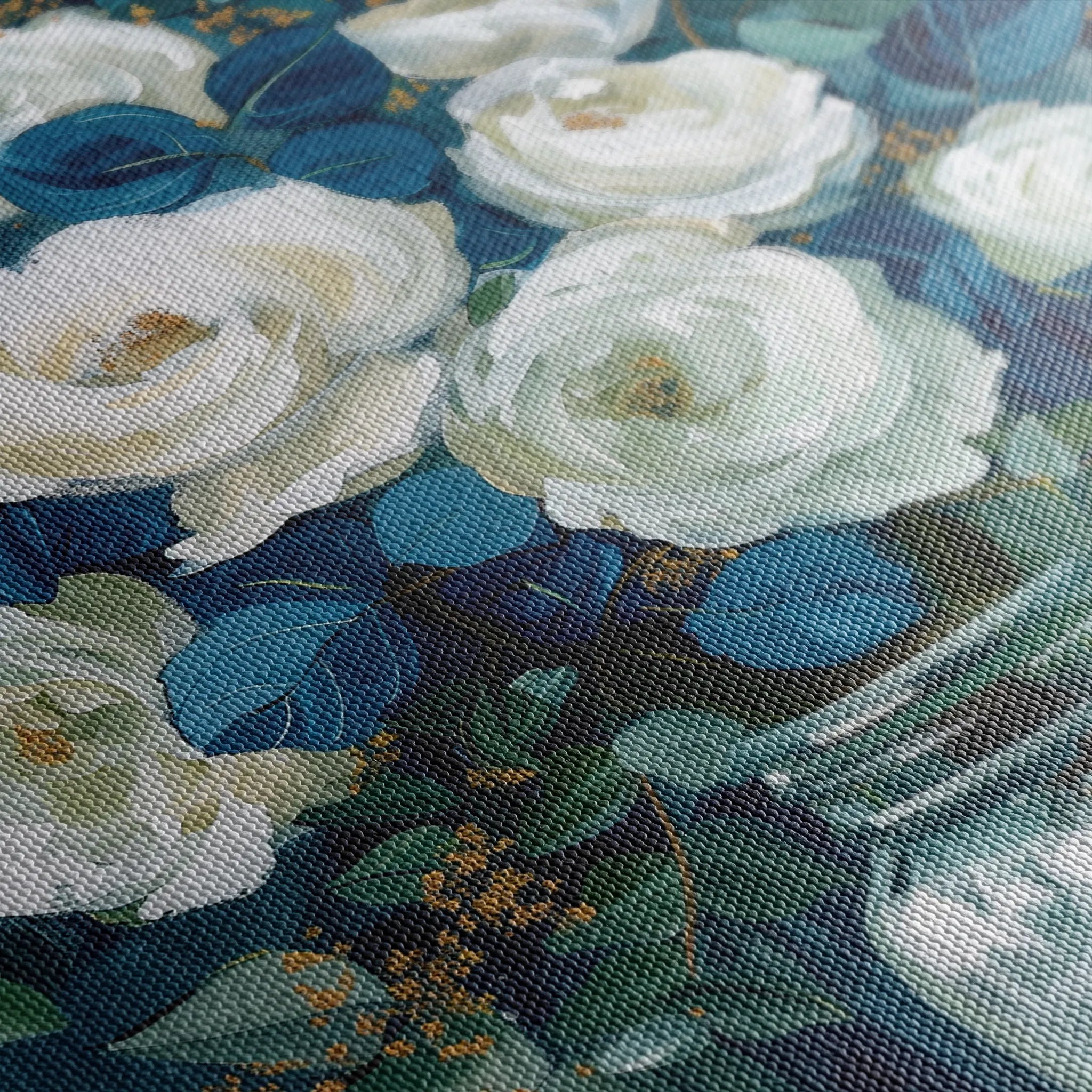 Floral 341 Canvas Art 60 x 40 cm / Black