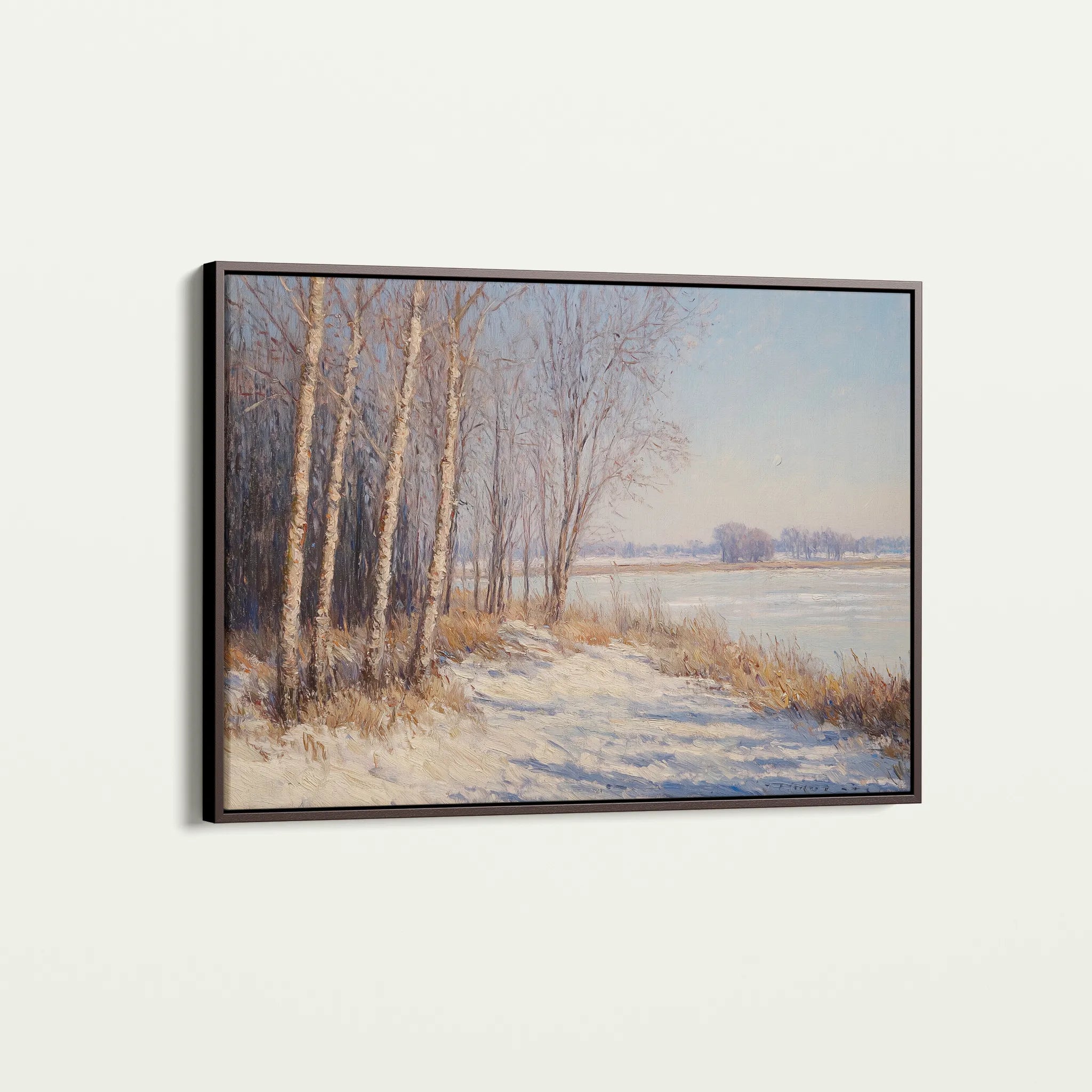 Landscape 345 Canvas Art 60 x 40 cm / Black