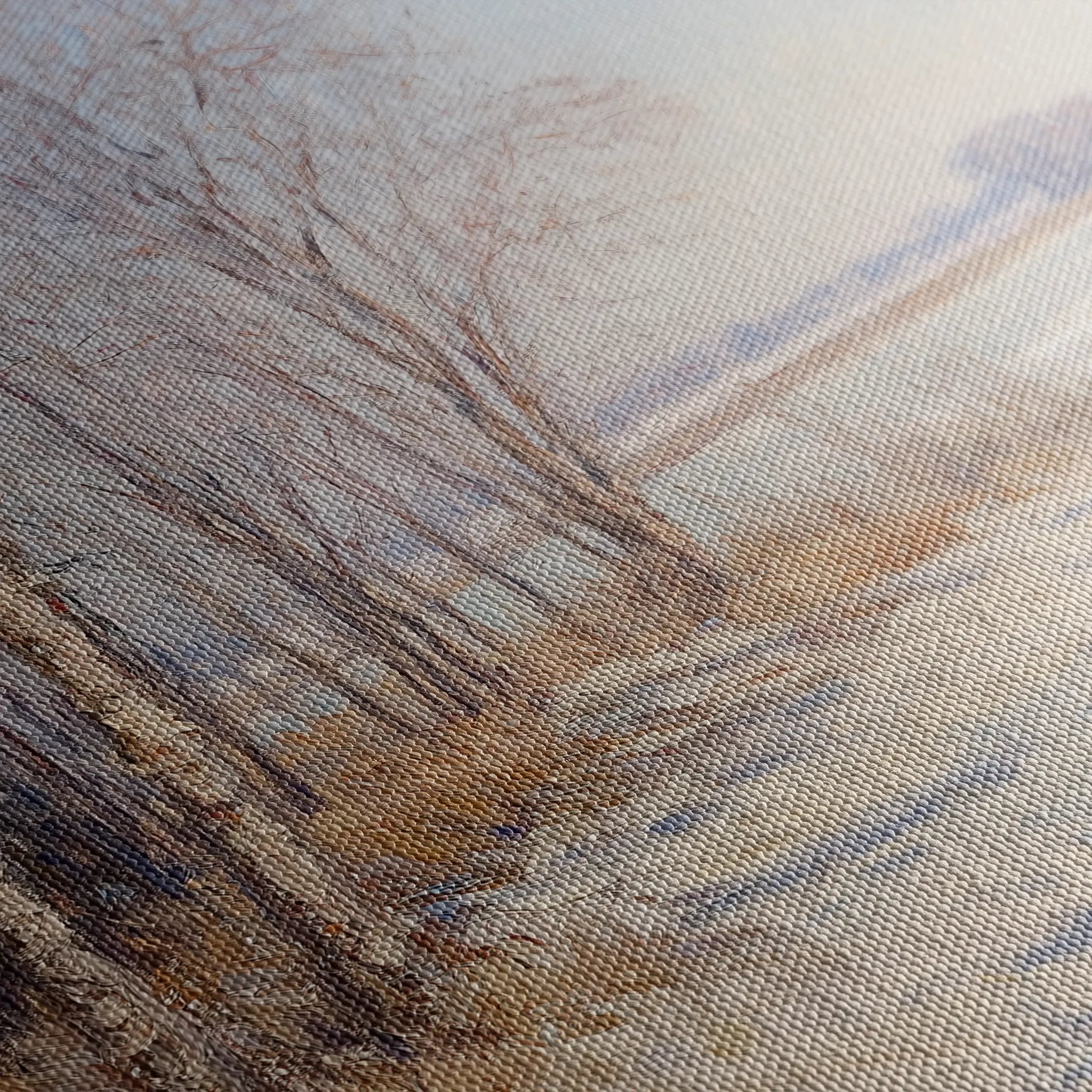 Landscape 345 Canvas Art 60 x 40 cm / Black