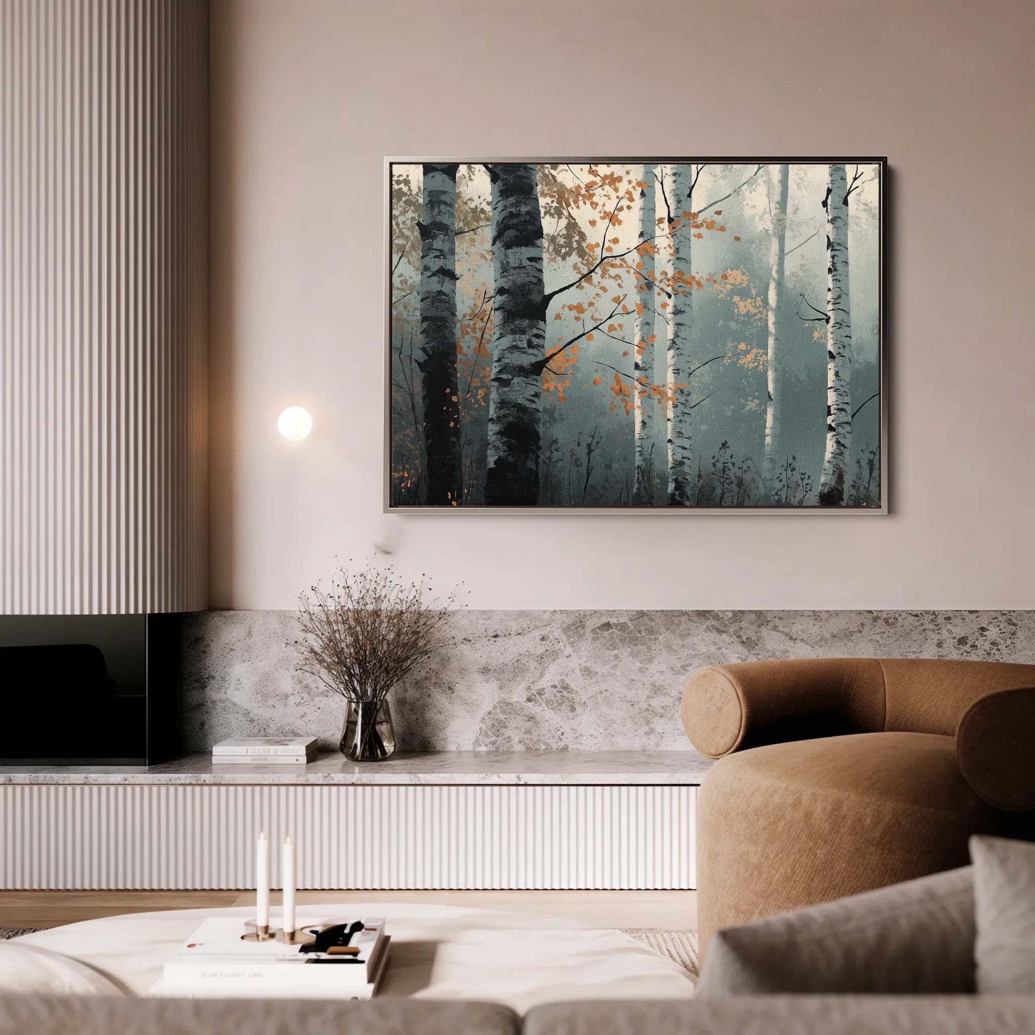 Landscape 348 Canvas Art 60 x 40 cm / Black
