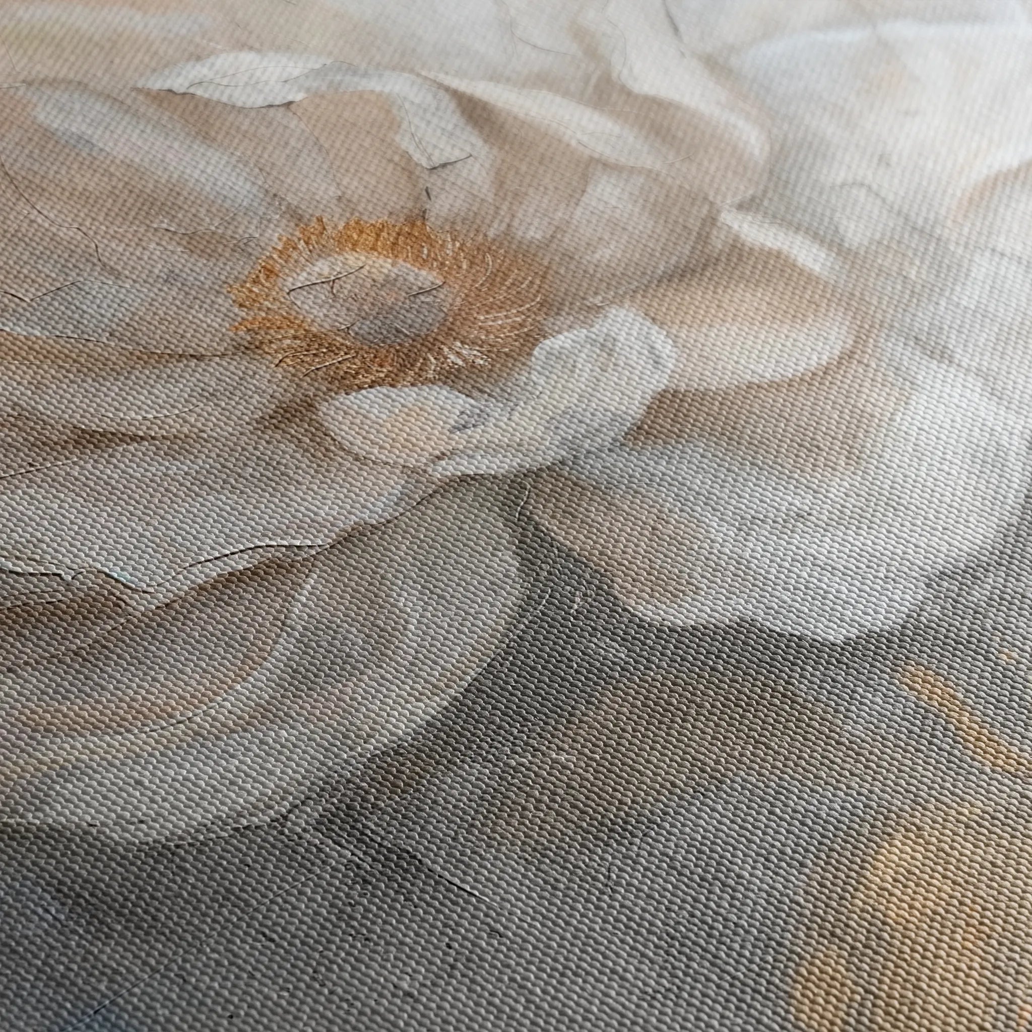 Floral 350 Canvas Art 60 x 40 cm / Black