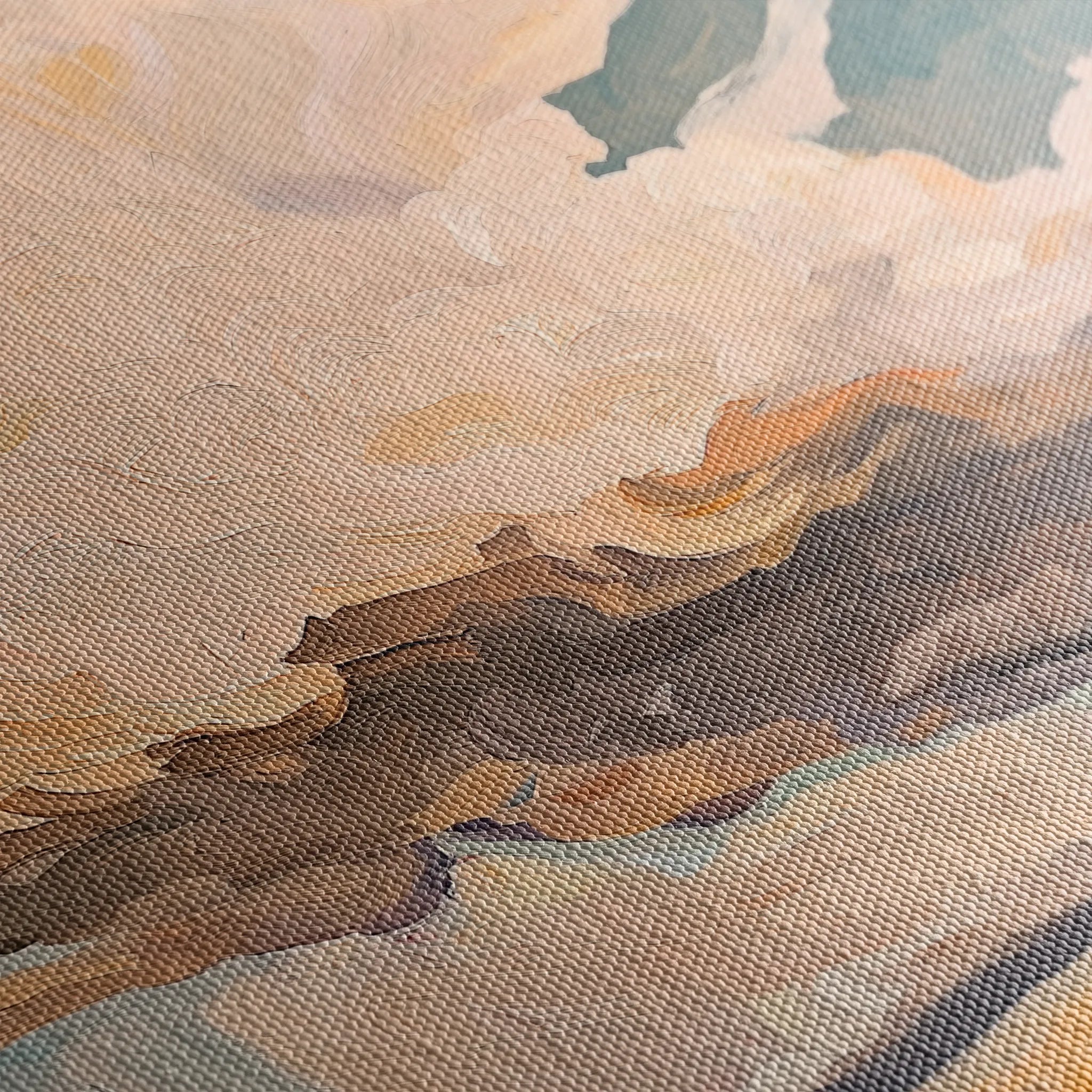 Landscape 350 Canvas Art 60 x 40 cm / Black