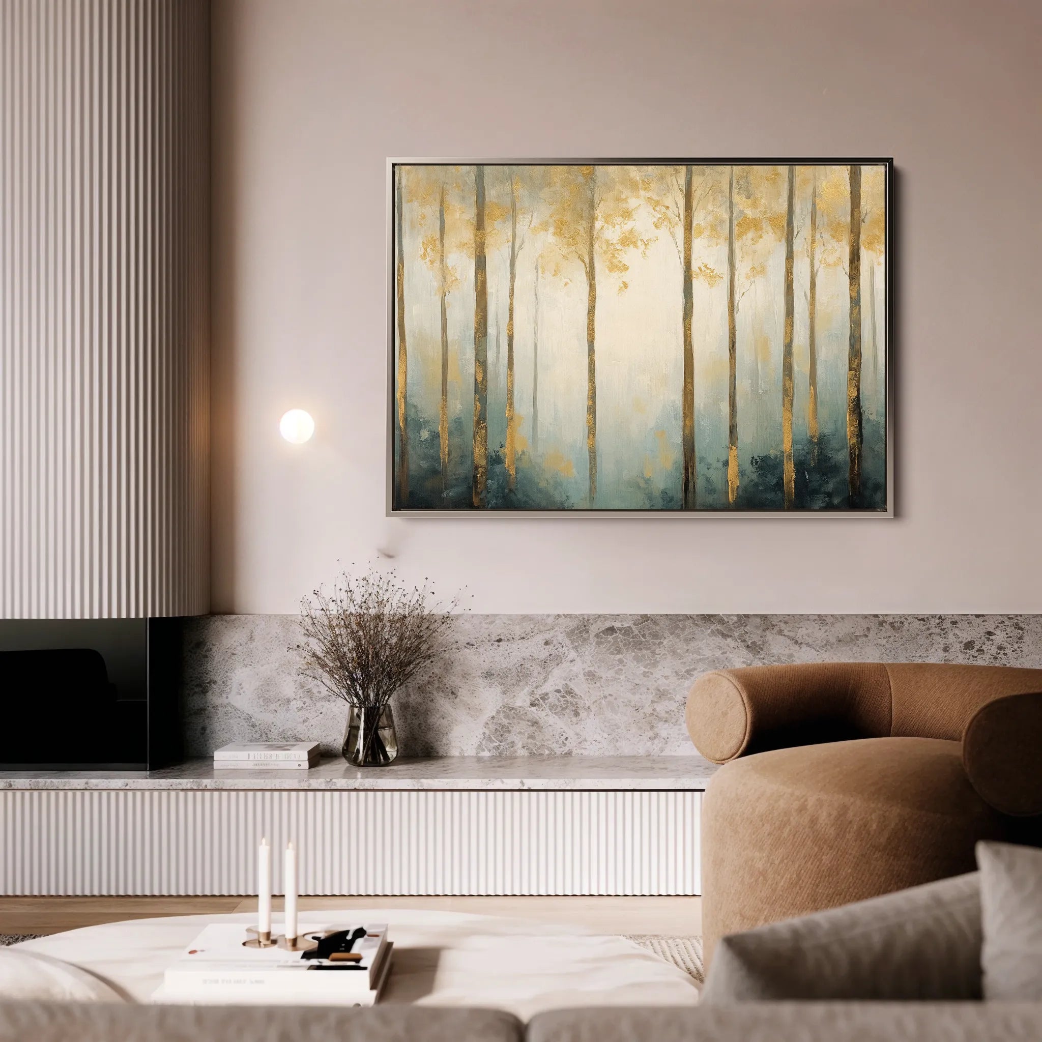 Landscape 351 Canvas Art 60 x 40 cm / Black