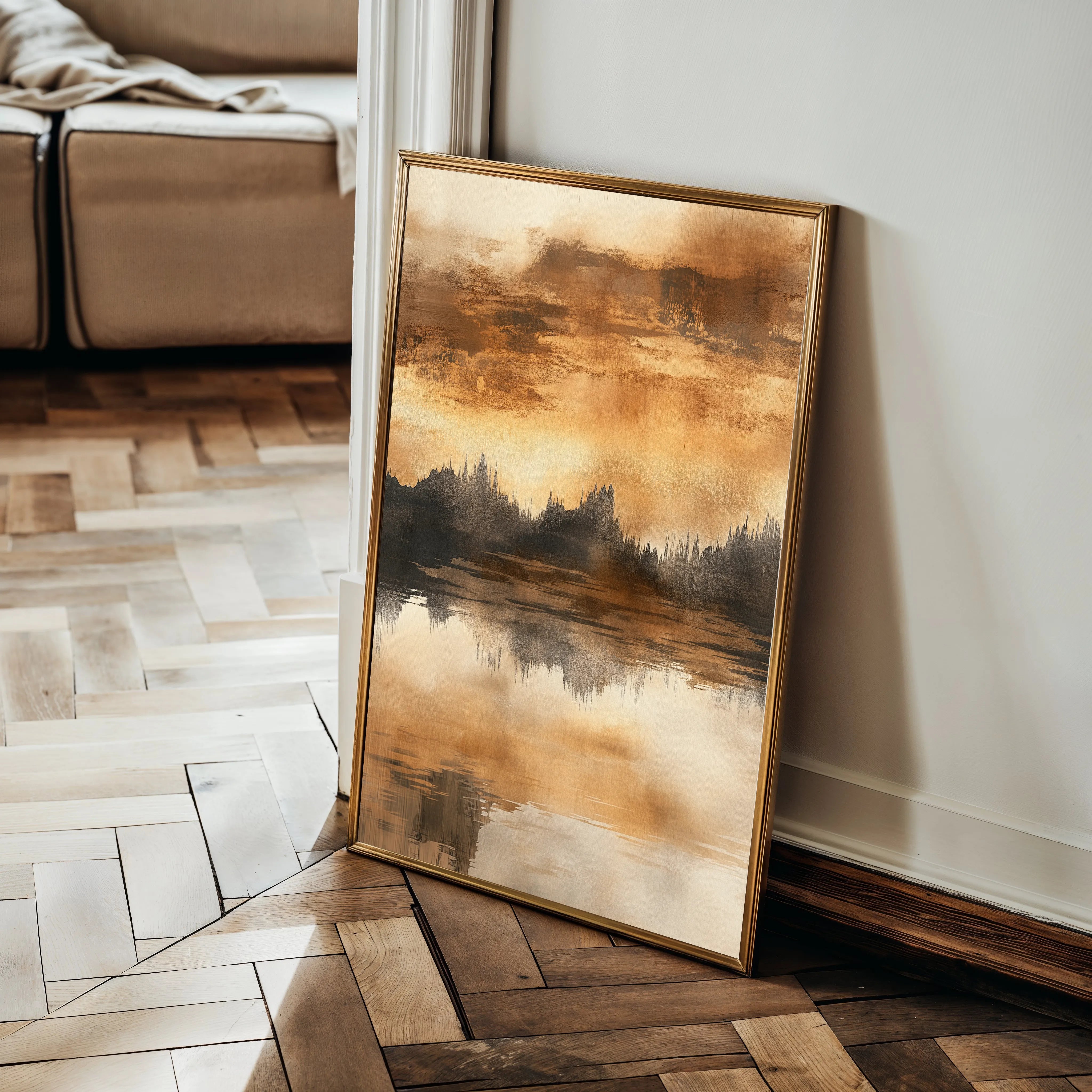 Abstract 354 Canvas Art 60 x 40 cm / Black