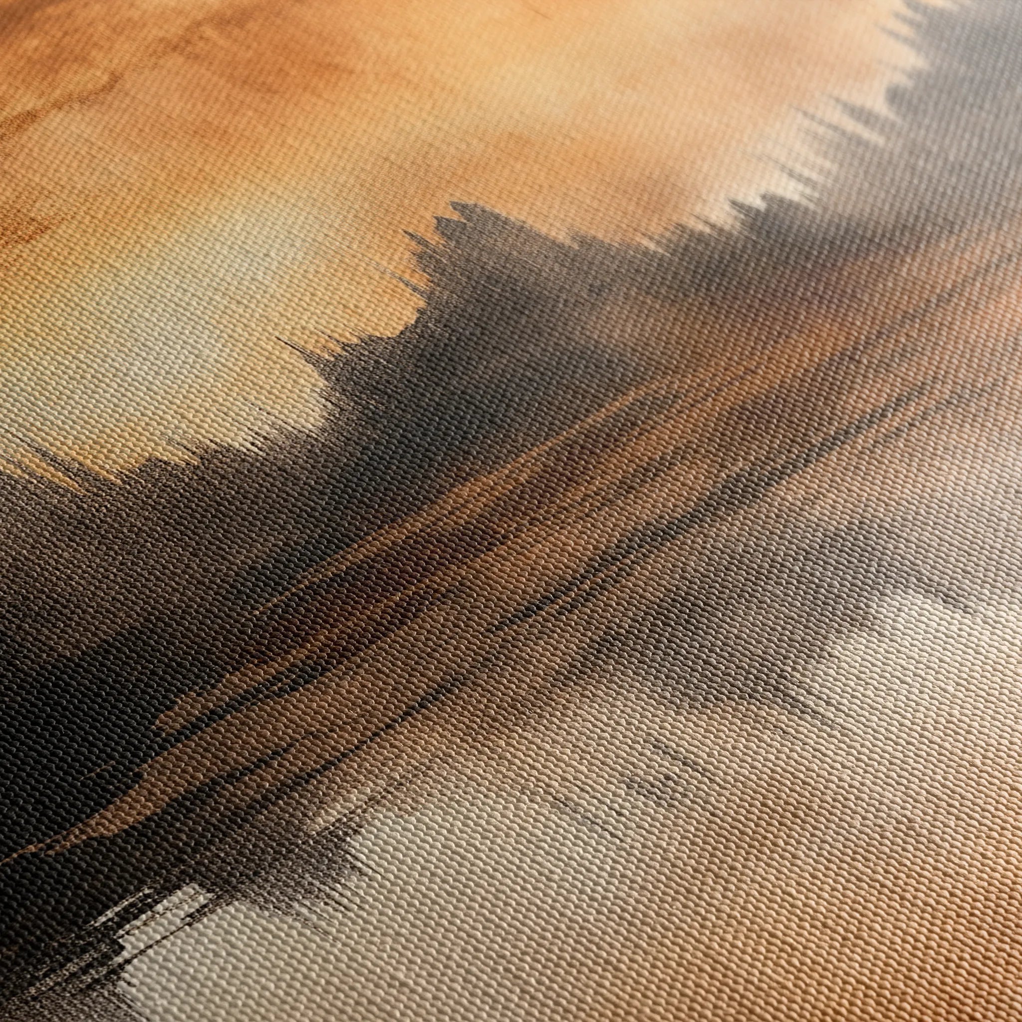 Abstract 354 Canvas Art 60 x 40 cm / Black