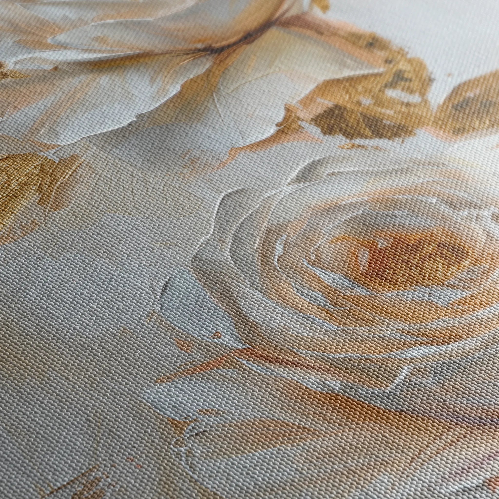 Floral 354 Canvas Art 60 x 40 cm / Black