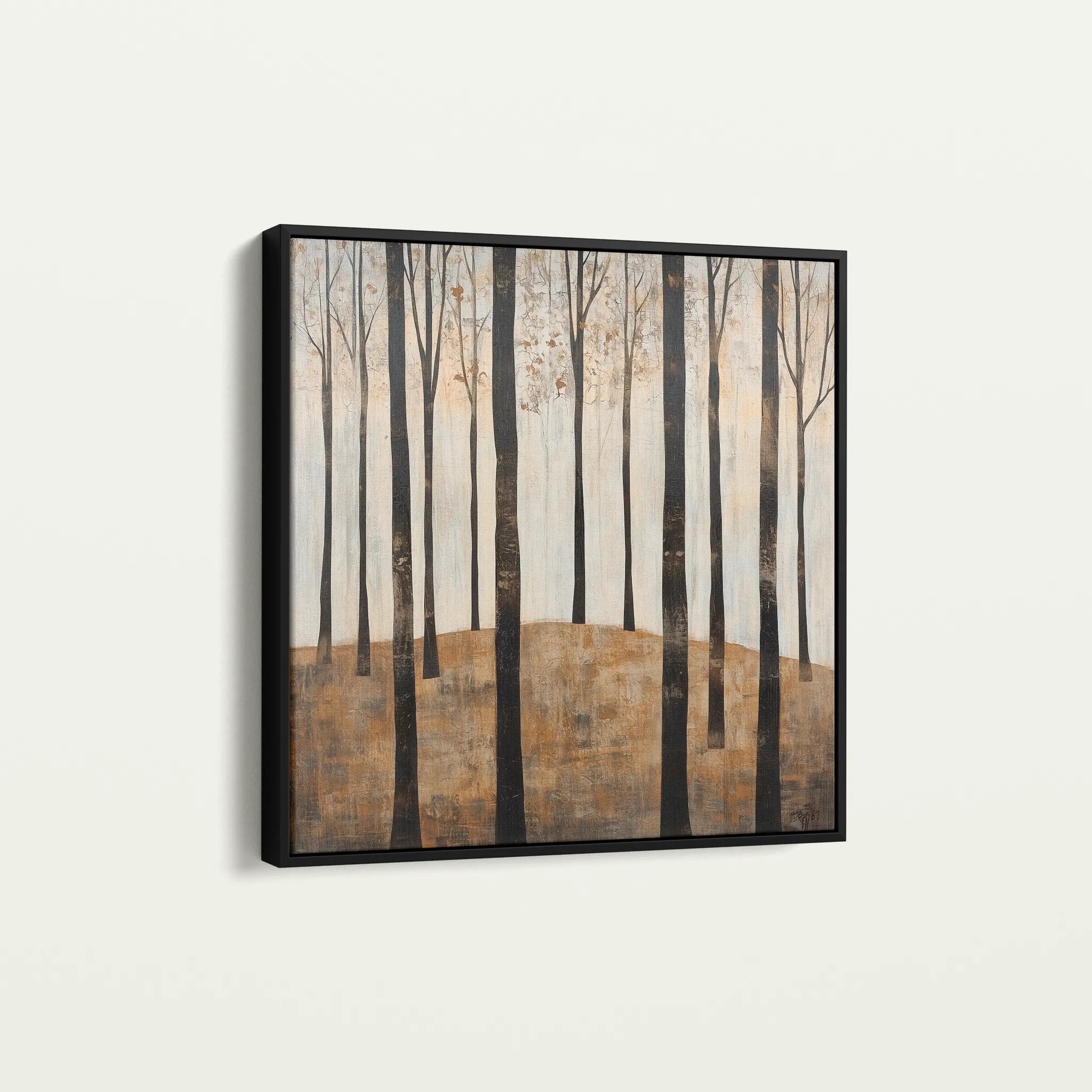 Landscape 354 Canvas Art 60 x 60 cm / Black