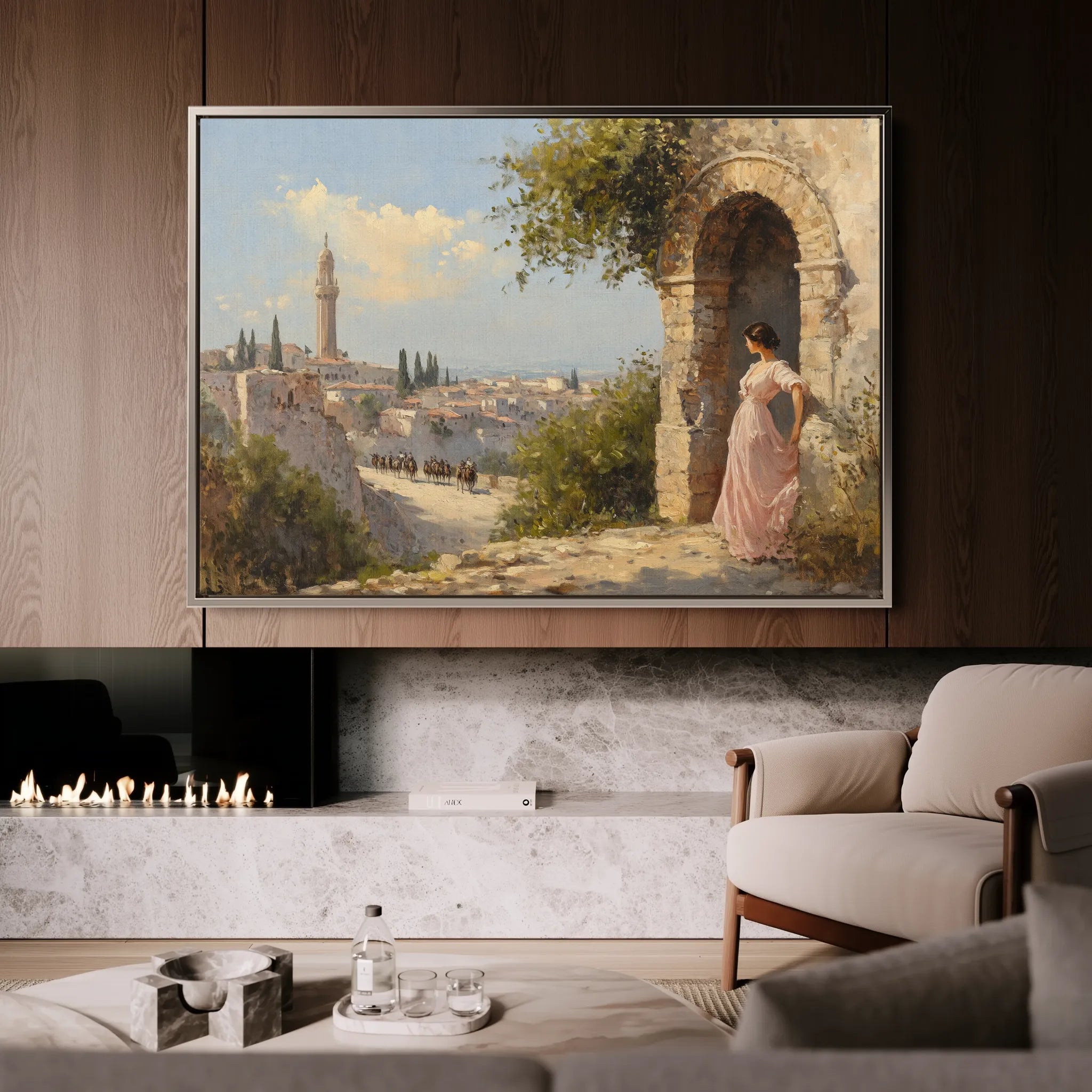 Landscape 355 Canvas Art 60 x 40 cm / Black