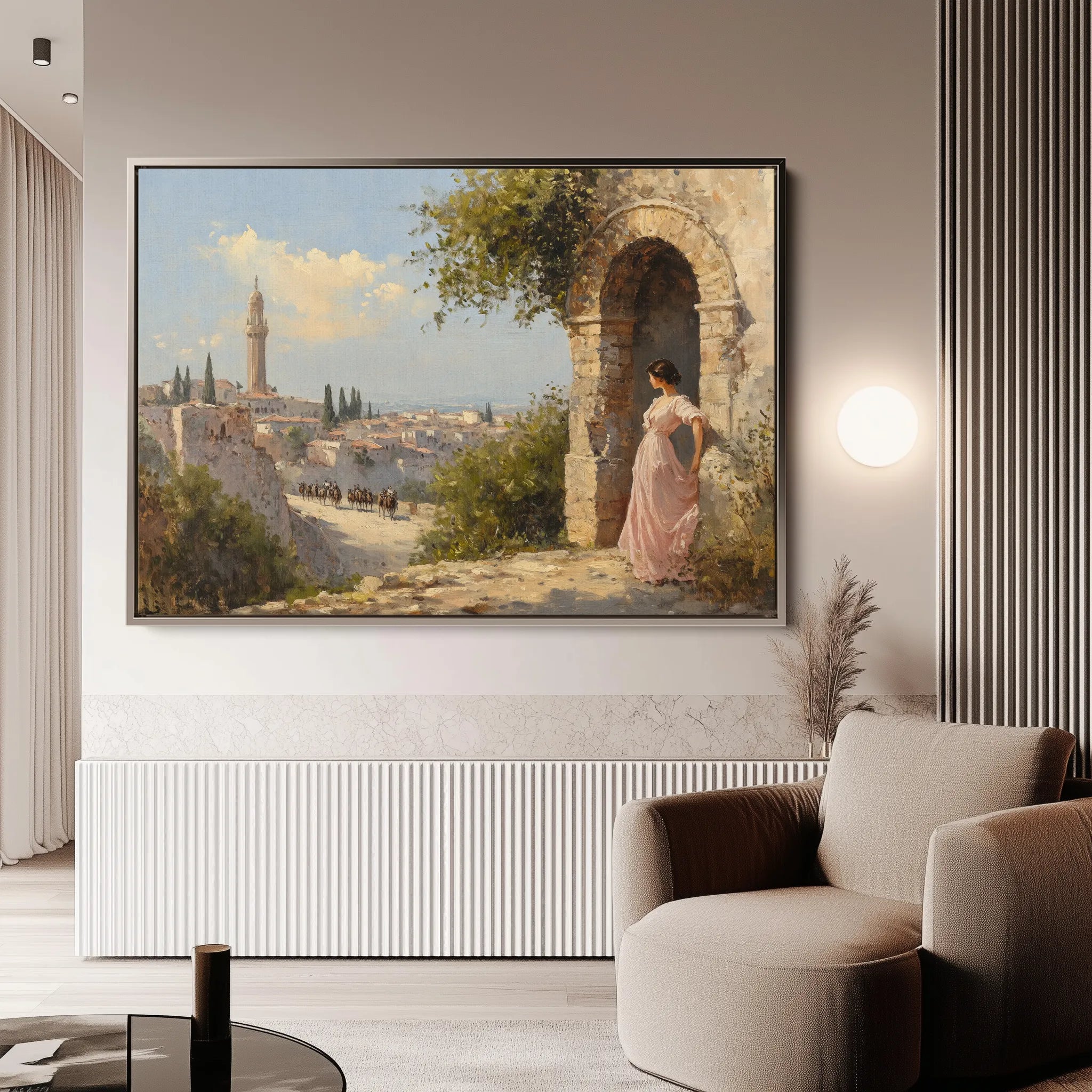 Landscape 355 Canvas Art 60 x 40 cm / Black