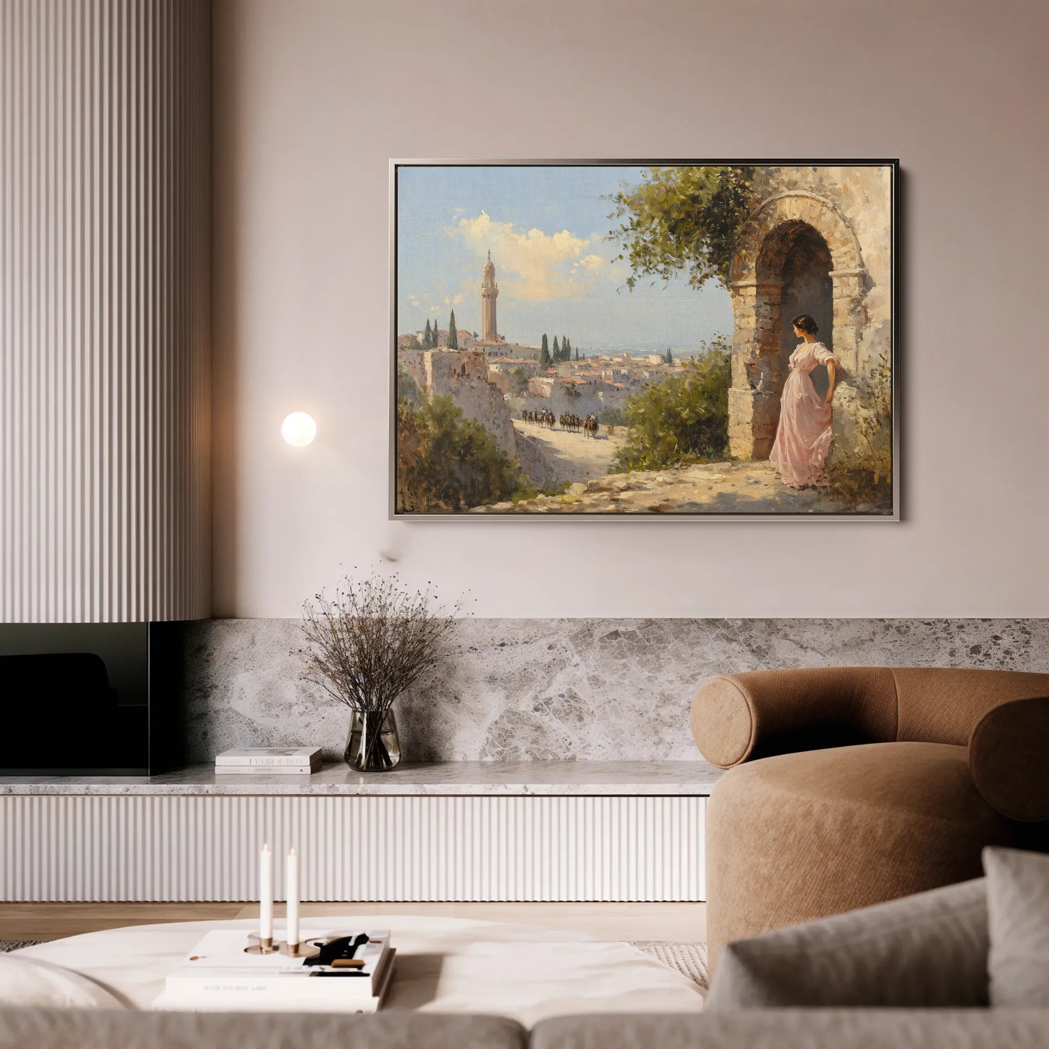 Landscape 355 Canvas Art 60 x 40 cm / Black