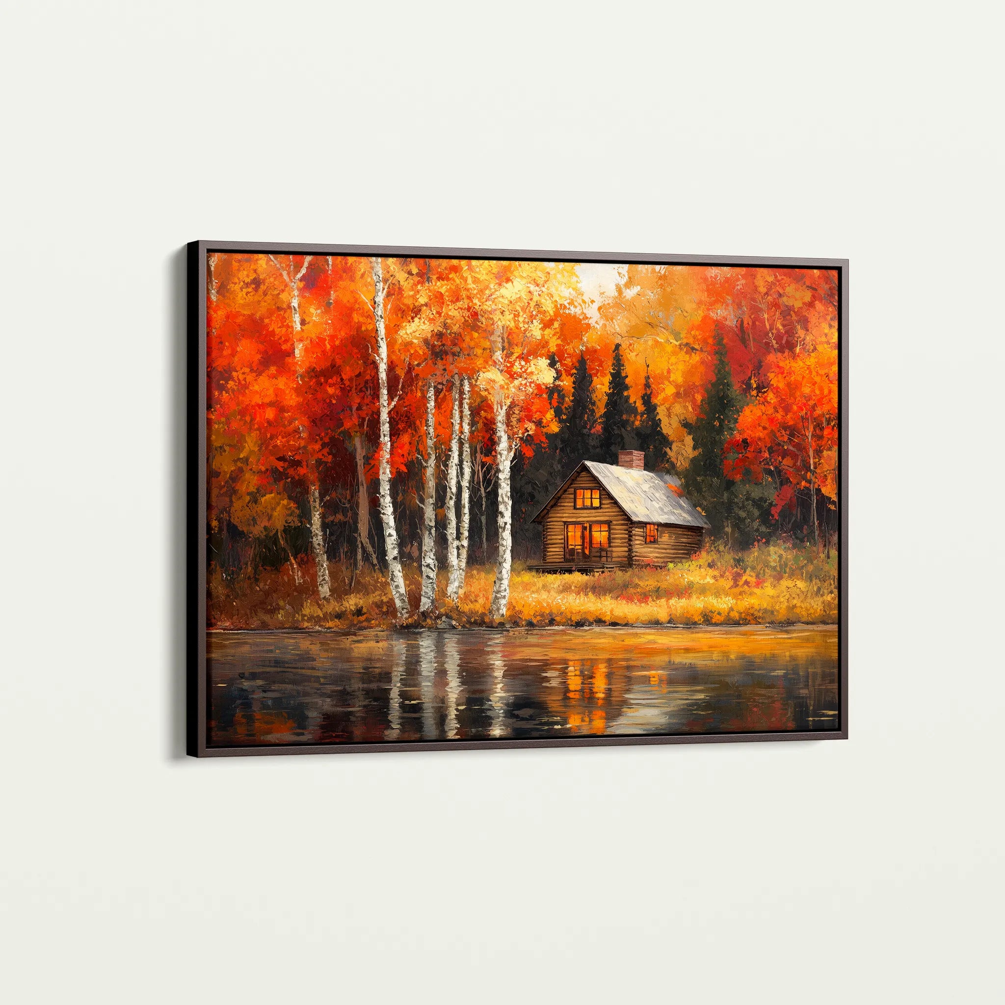 Landscape 358 Canvas Art 60 x 40 cm / Black