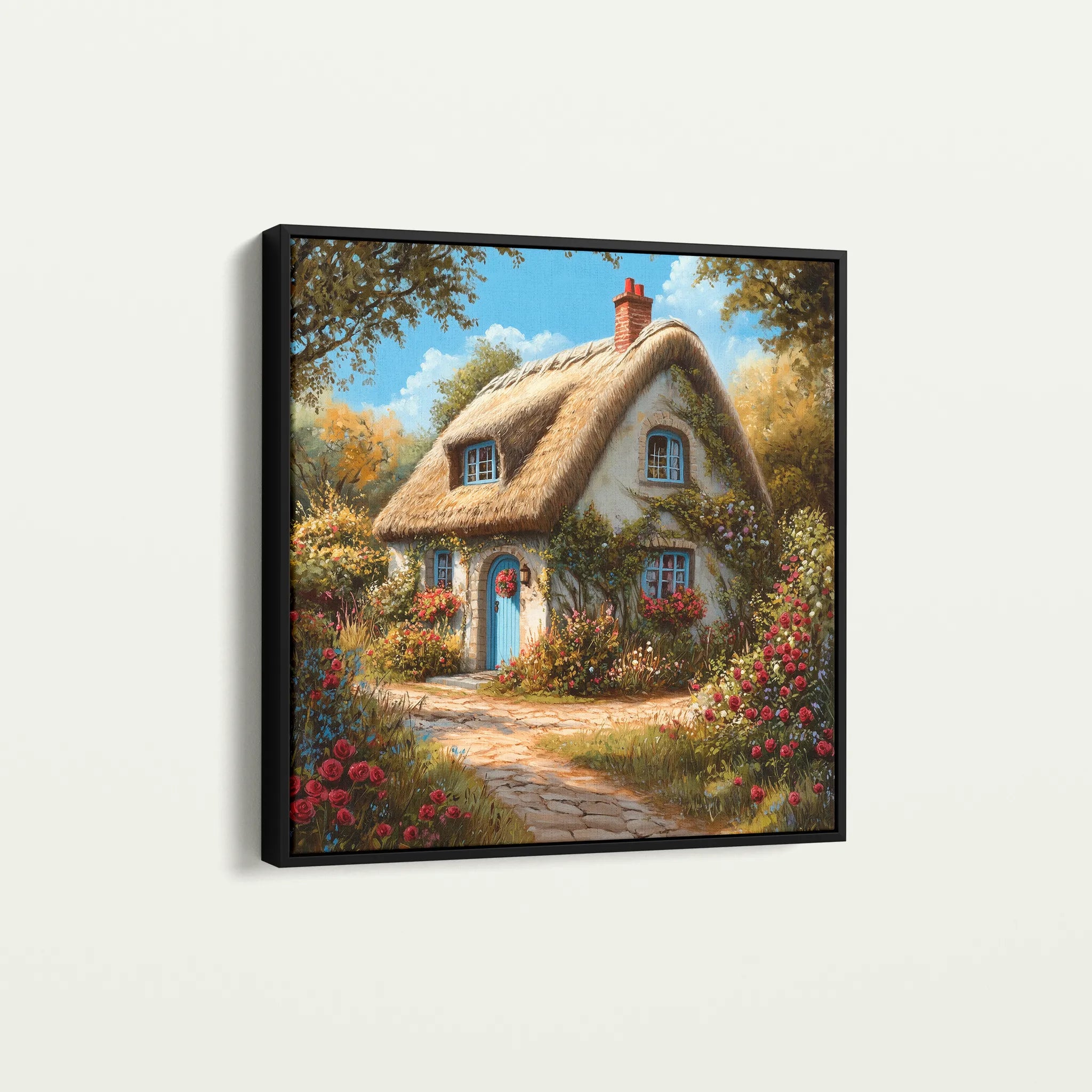 Landscape 359 Canvas Art 60 x 60 cm / Black