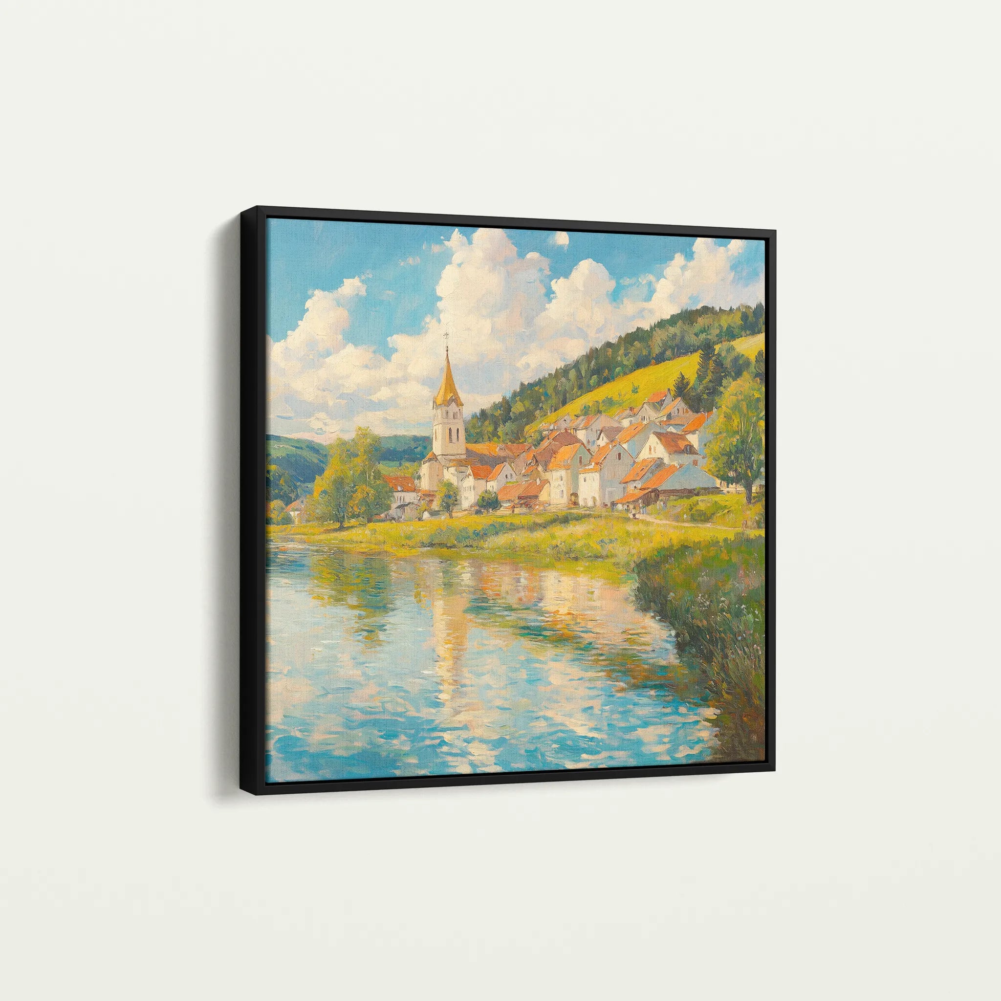 Landscape 361 Canvas Art 60 x 60 cm / Black