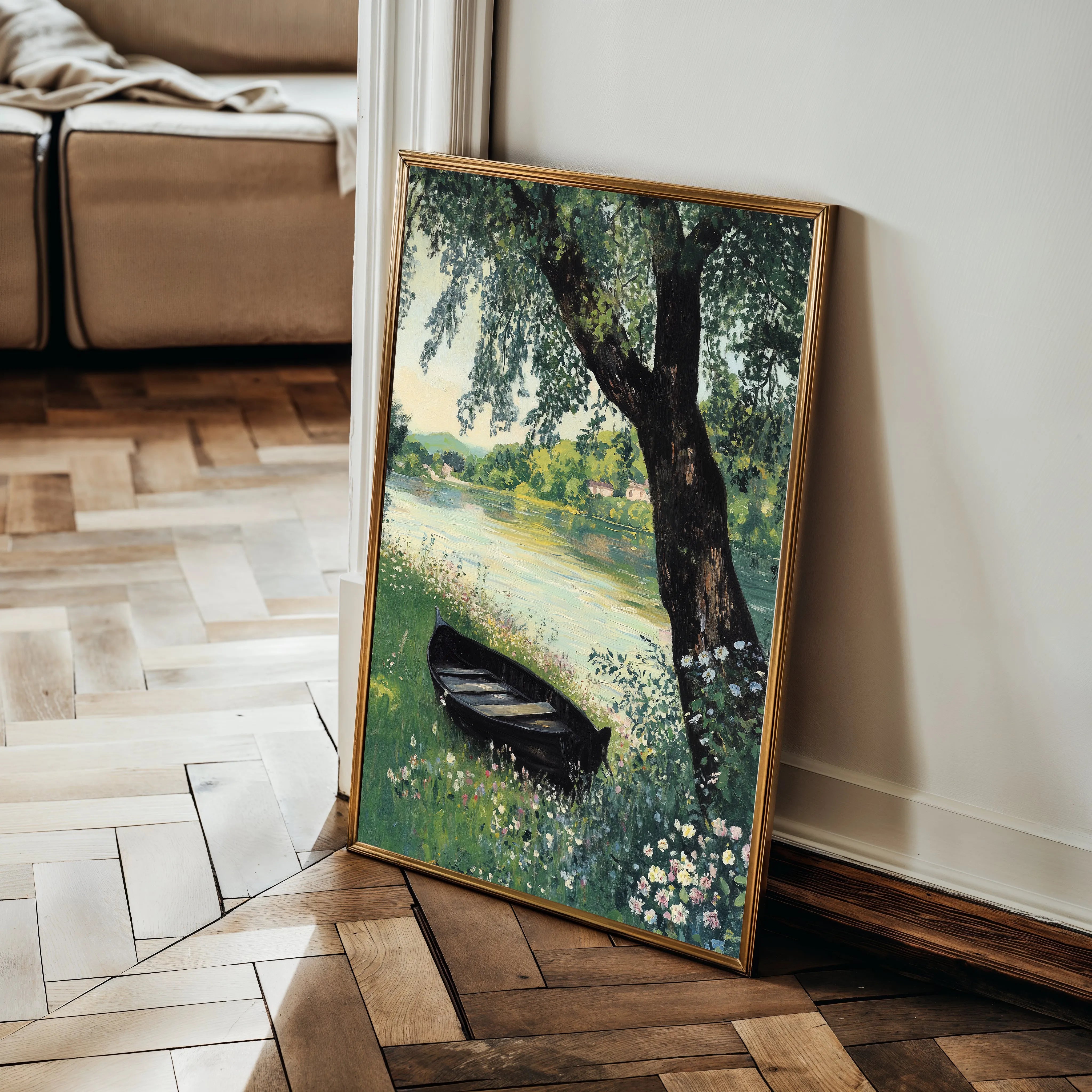Landscape 362 Canvas Art 60 x 40 cm / Black