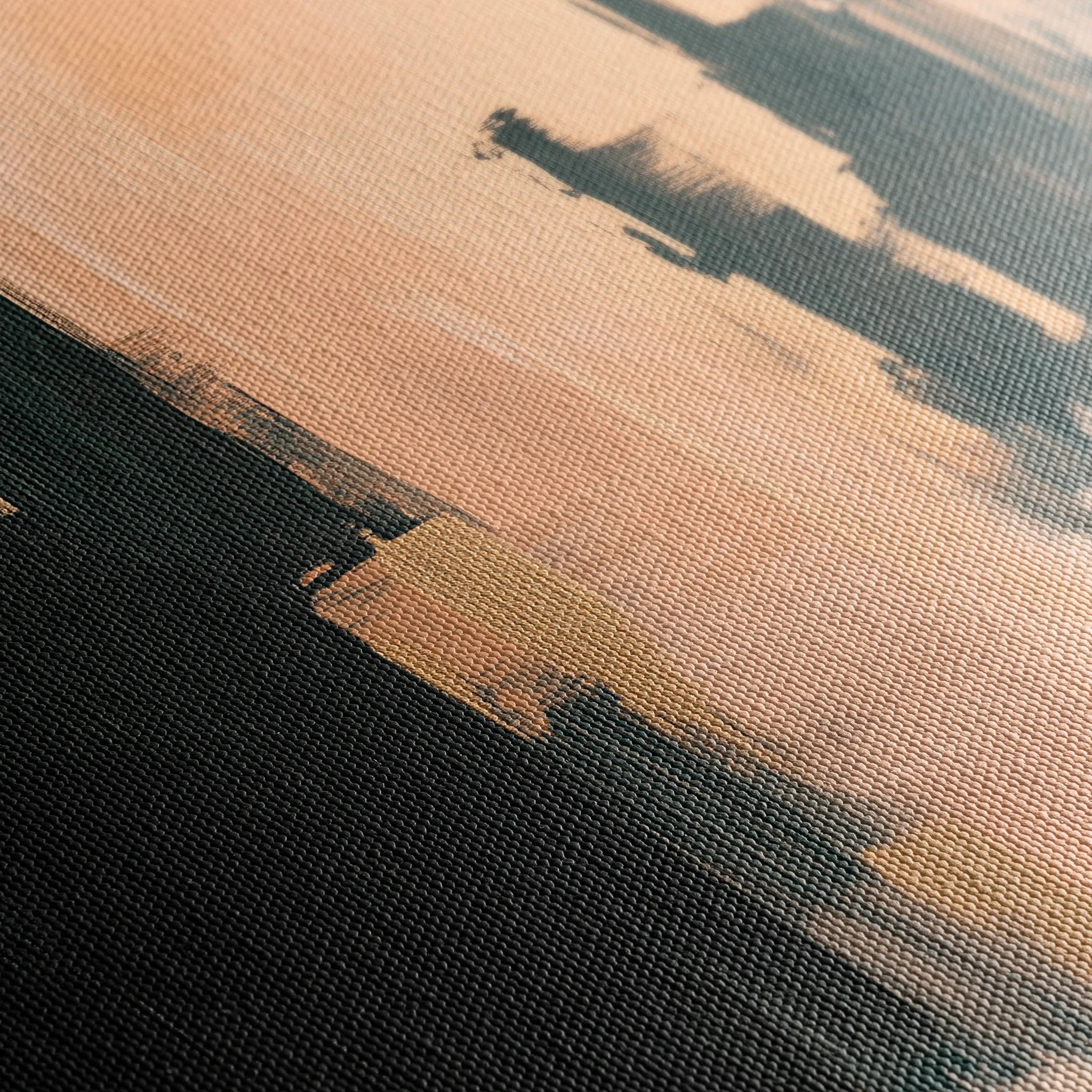 Abstract 363 Canvas Art 60 x 40 cm / Black