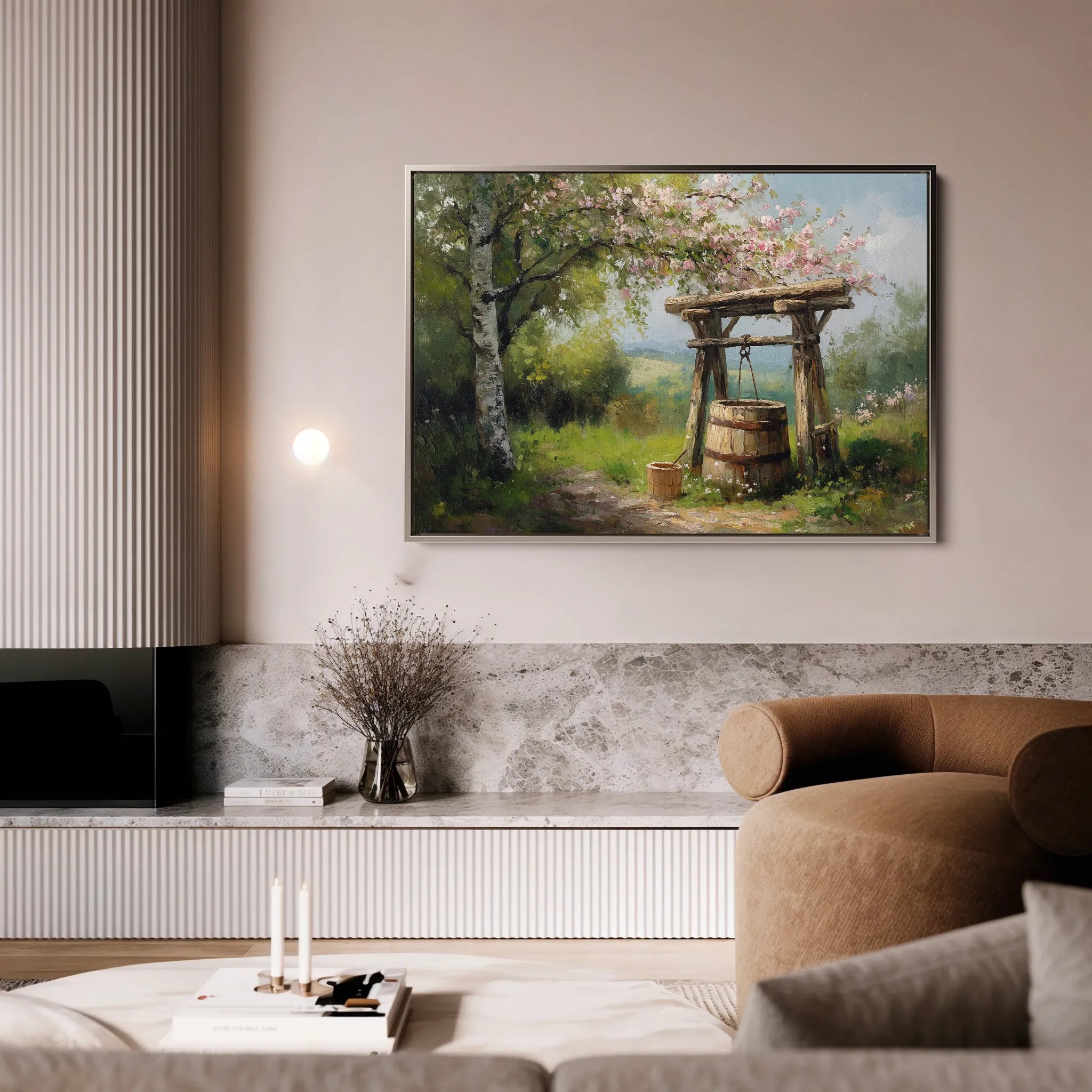 Landscape 364 Canvas Art 60 x 40 cm / Black