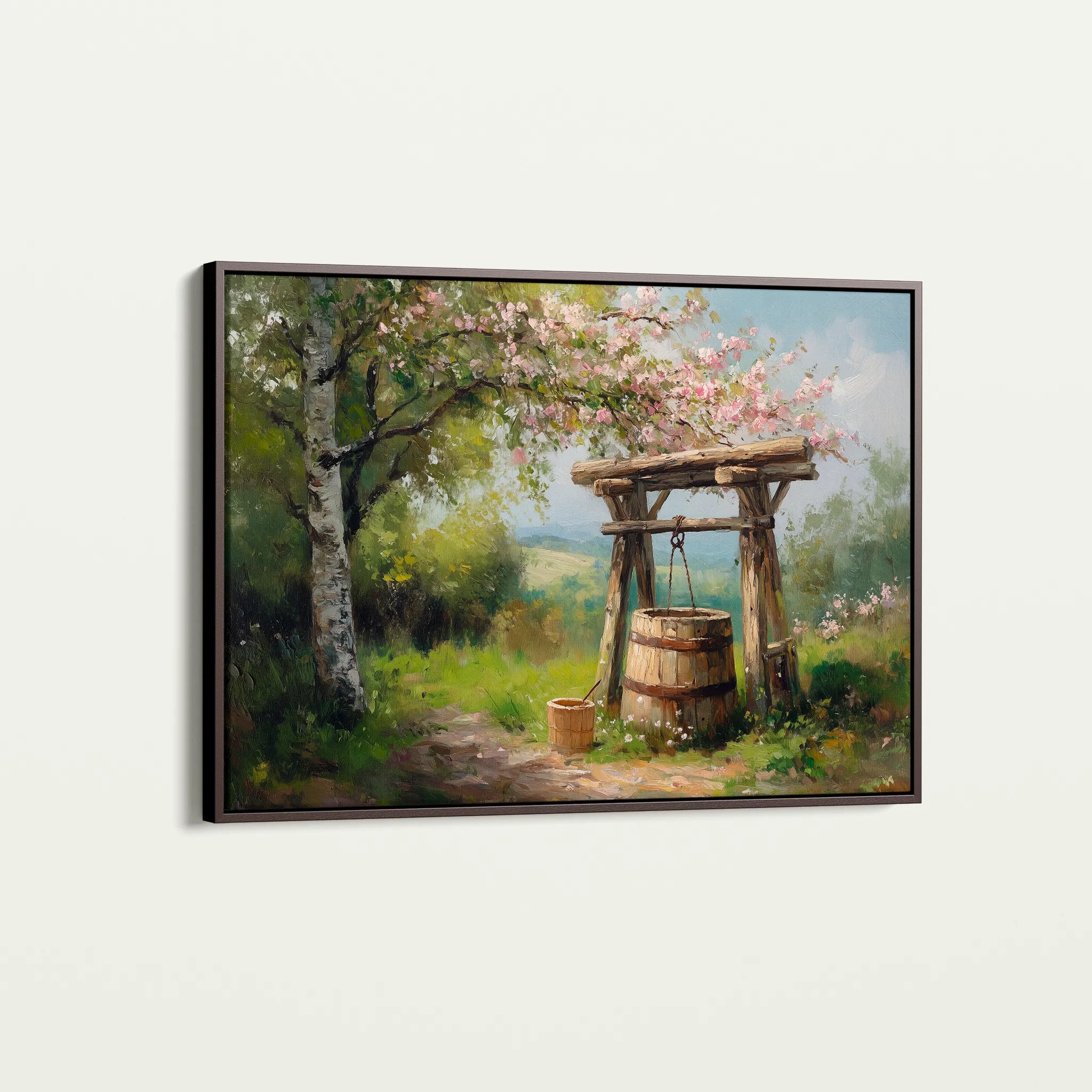 Landscape 364 Canvas Art 60 x 40 cm / Black