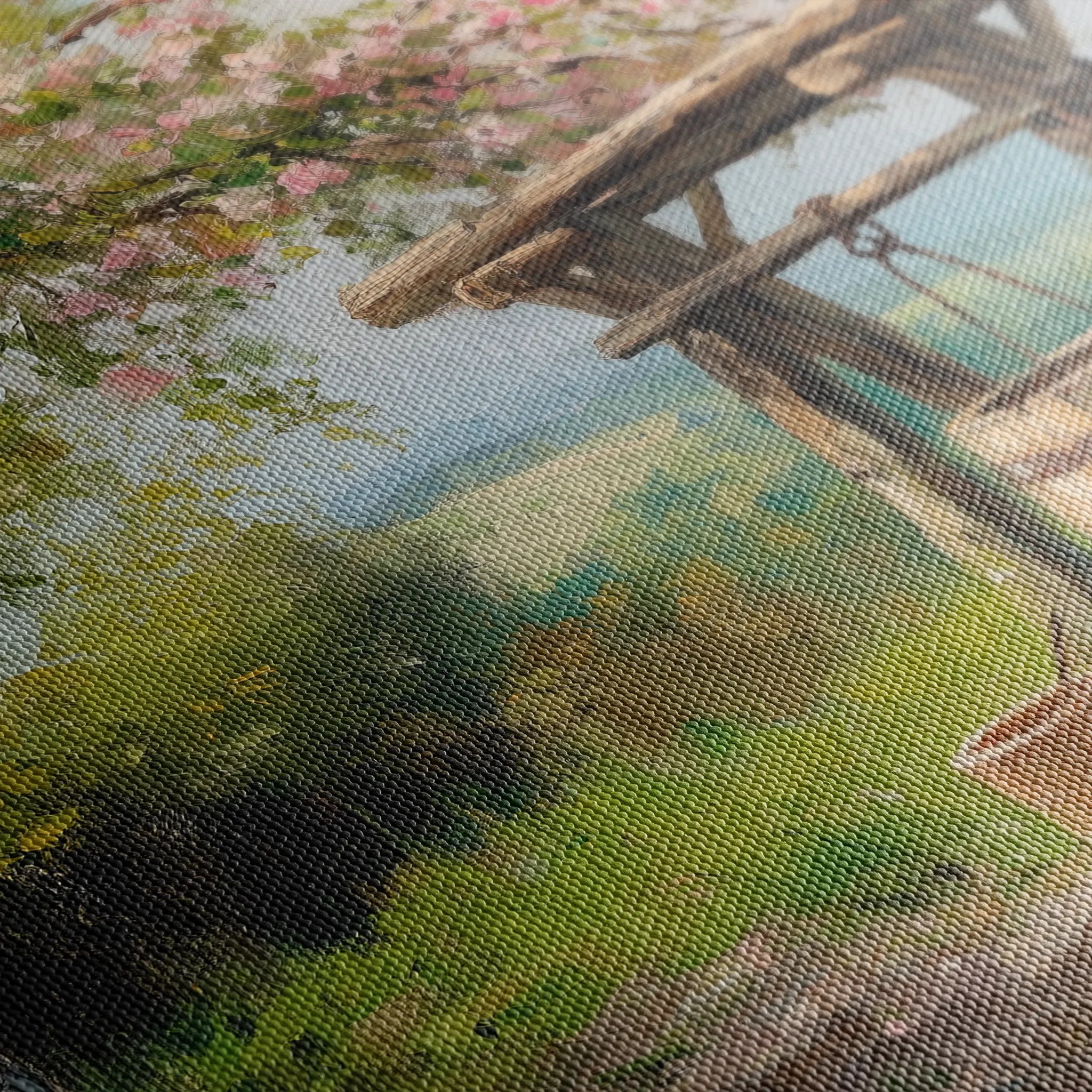 Landscape 364 Canvas Art 60 x 40 cm / Black