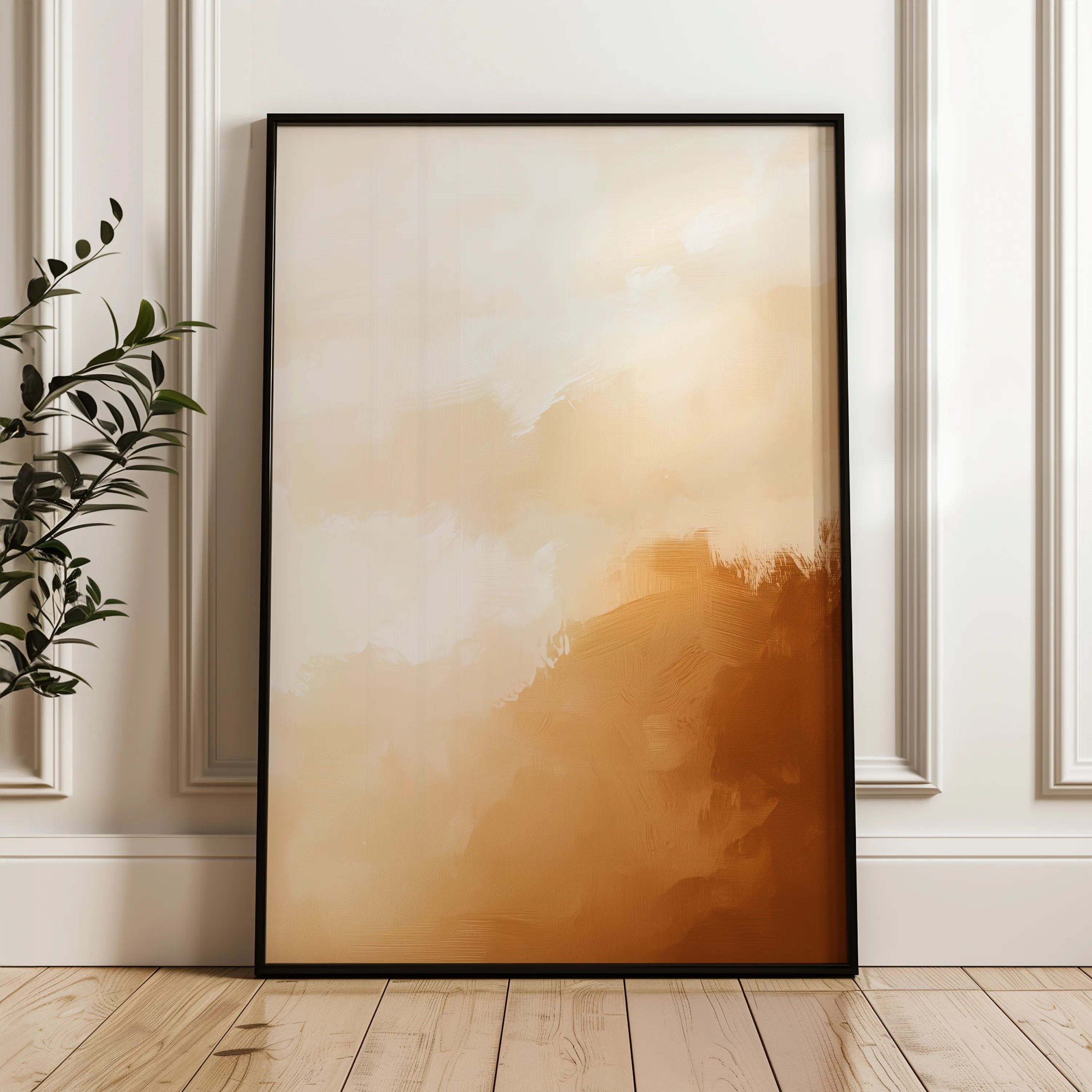 Abstract 367 Canvas Art 60 x 40 cm / Black