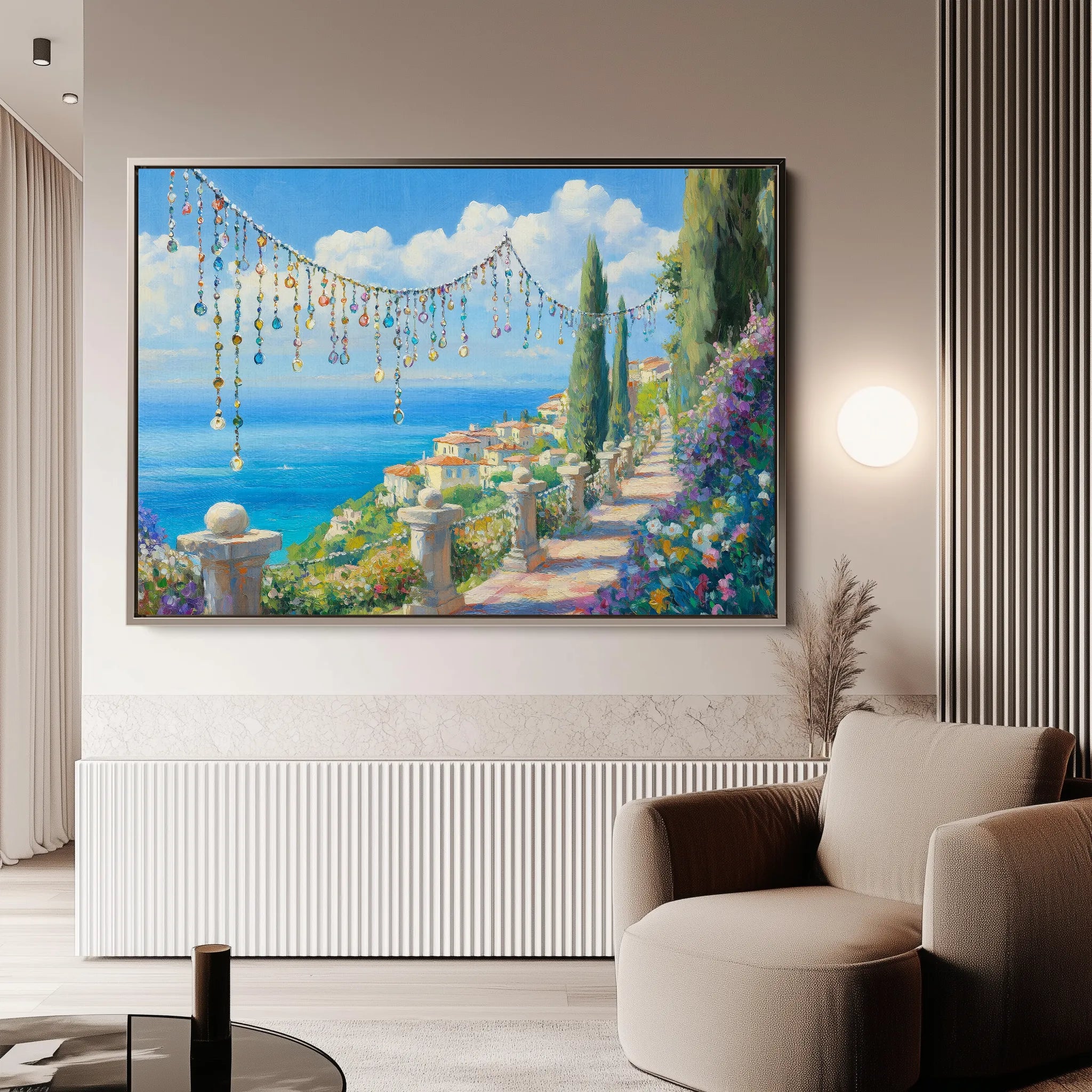 Landscape 367 Canvas Art 60 x 40 cm / Black