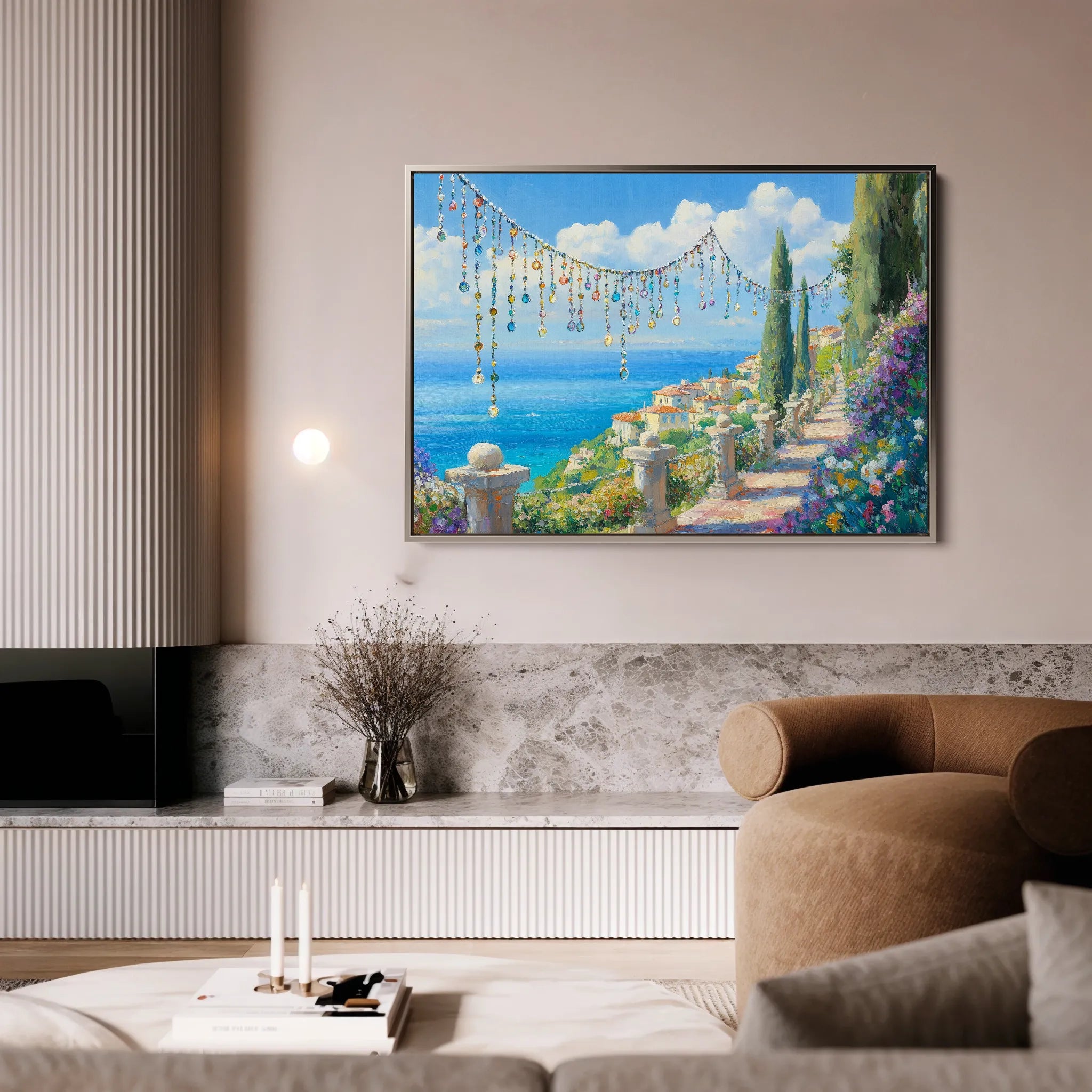 Landscape 367 Canvas Art 60 x 40 cm / Black