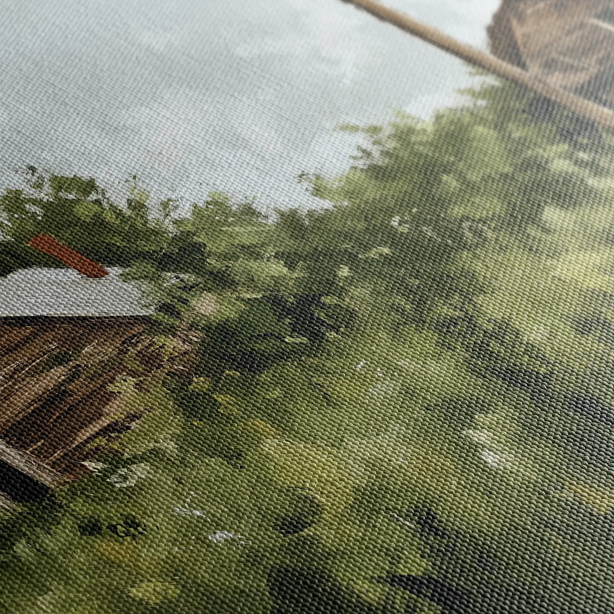 Landscape 368 Canvas Art 60 x 40 cm / Black