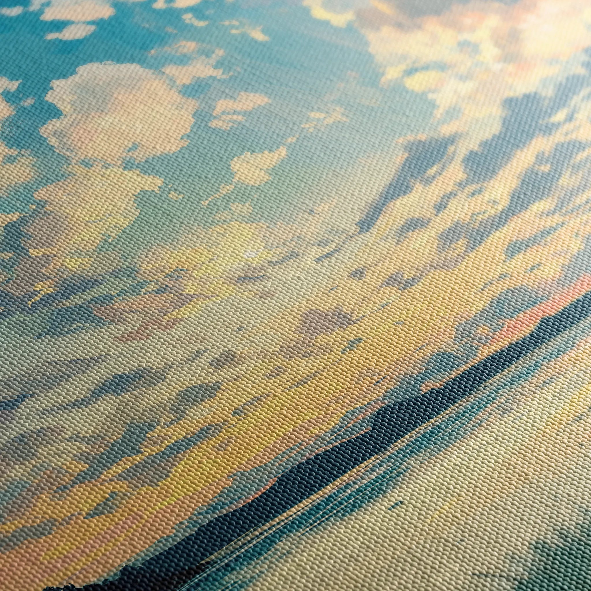 Landscape 369 Canvas Art 60 x 40 cm / Black