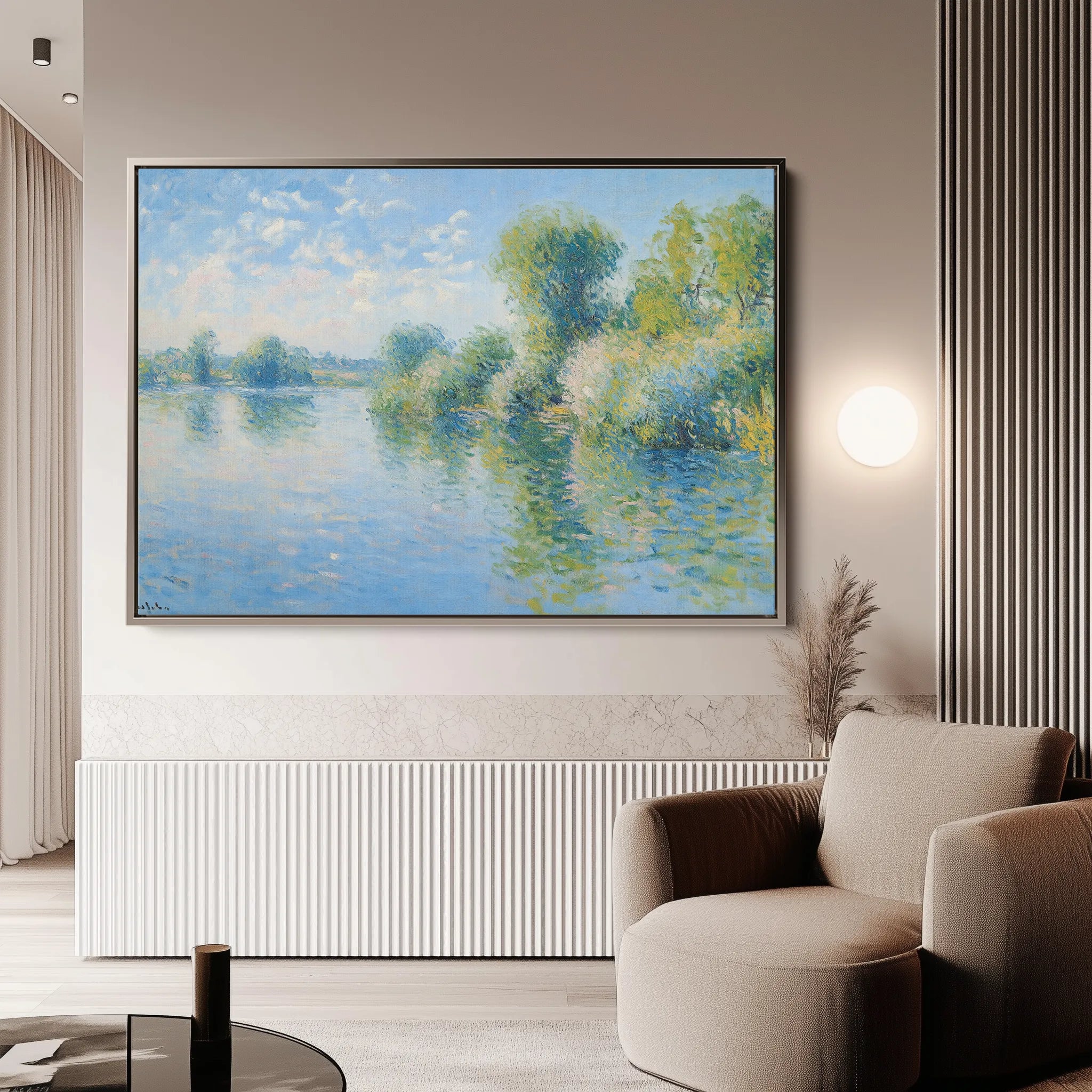 Landscape 370 Canvas Art 60 x 40 cm / Black