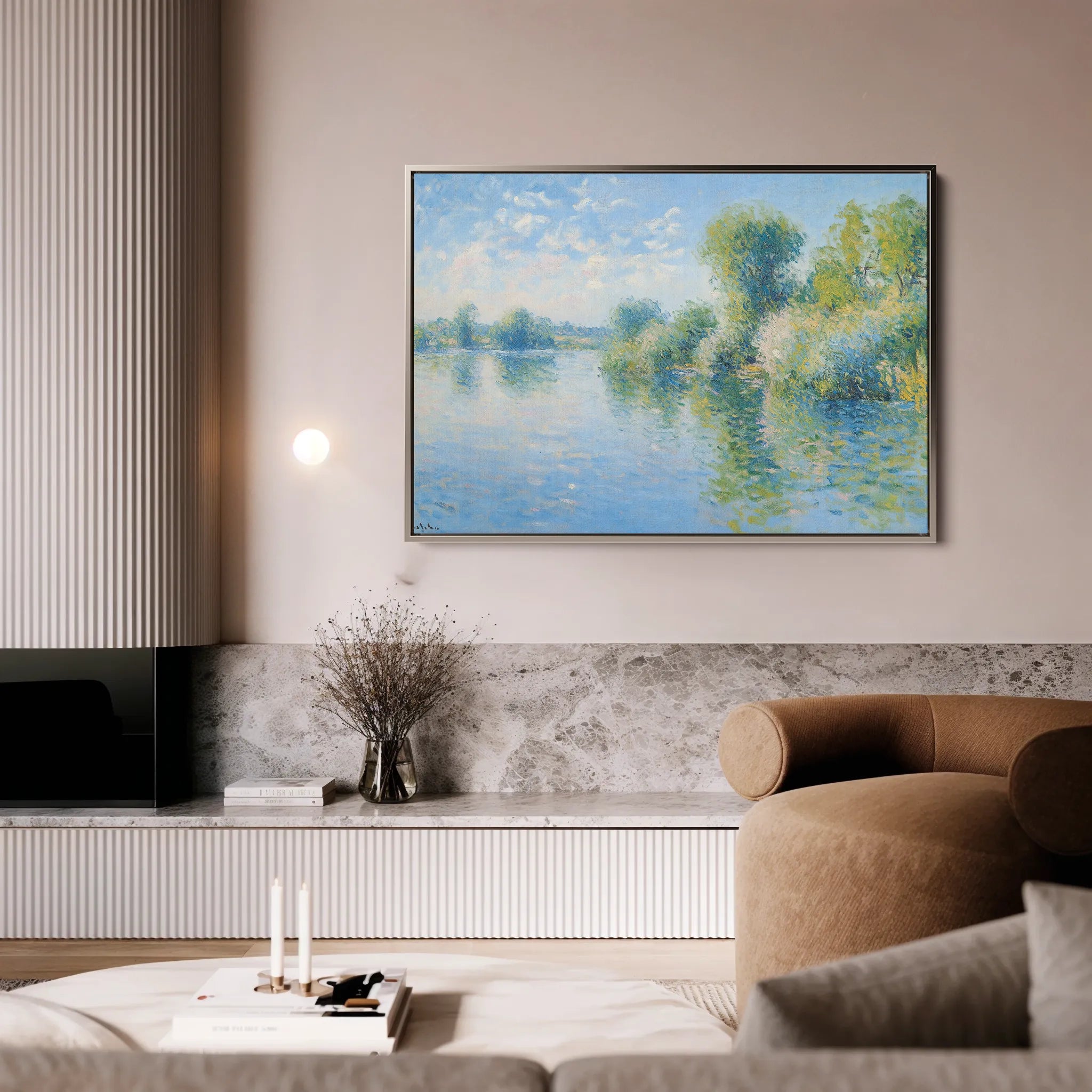 Landscape 370 Canvas Art 60 x 40 cm / Black