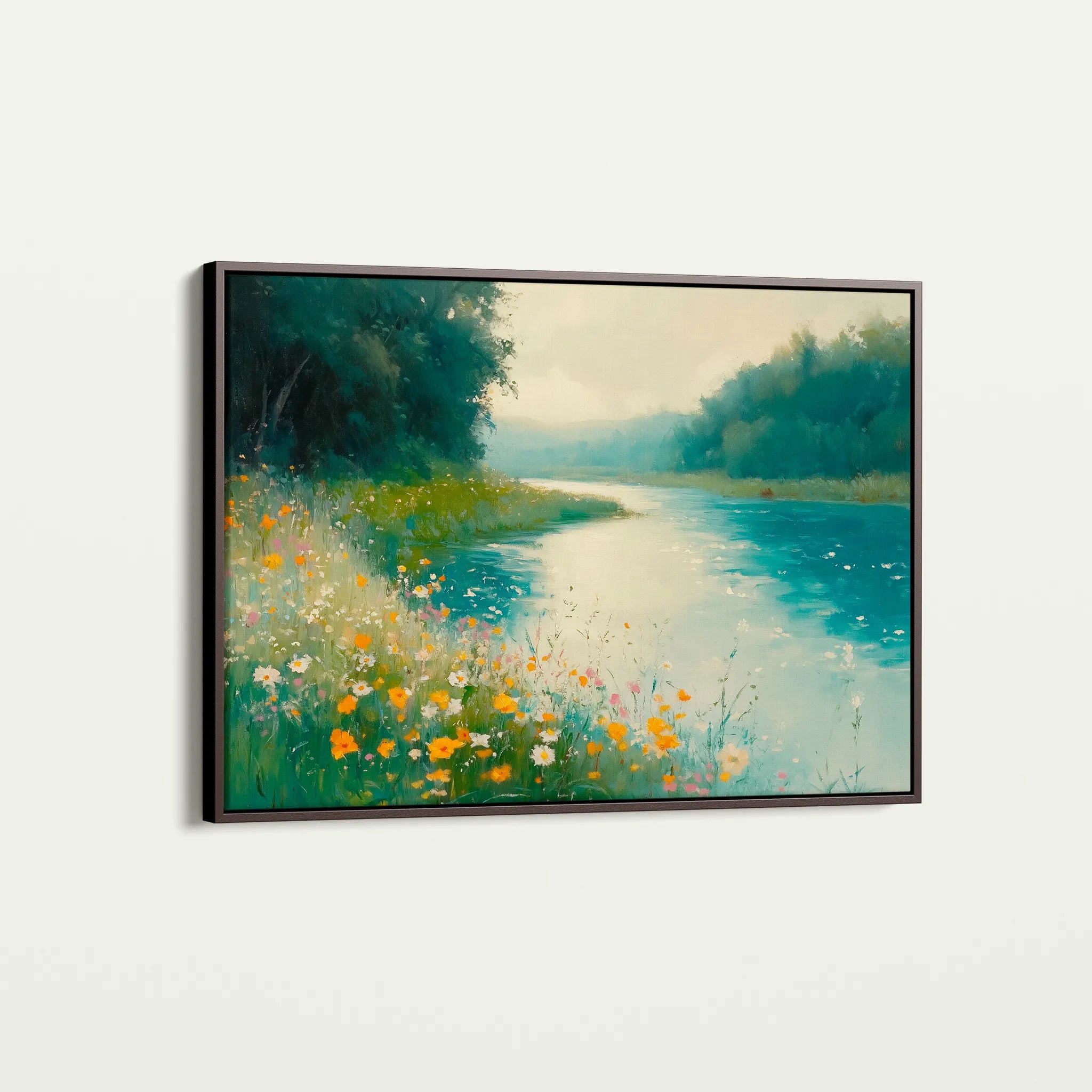 Landscape 371 Canvas Art 60 x 40 cm / Black