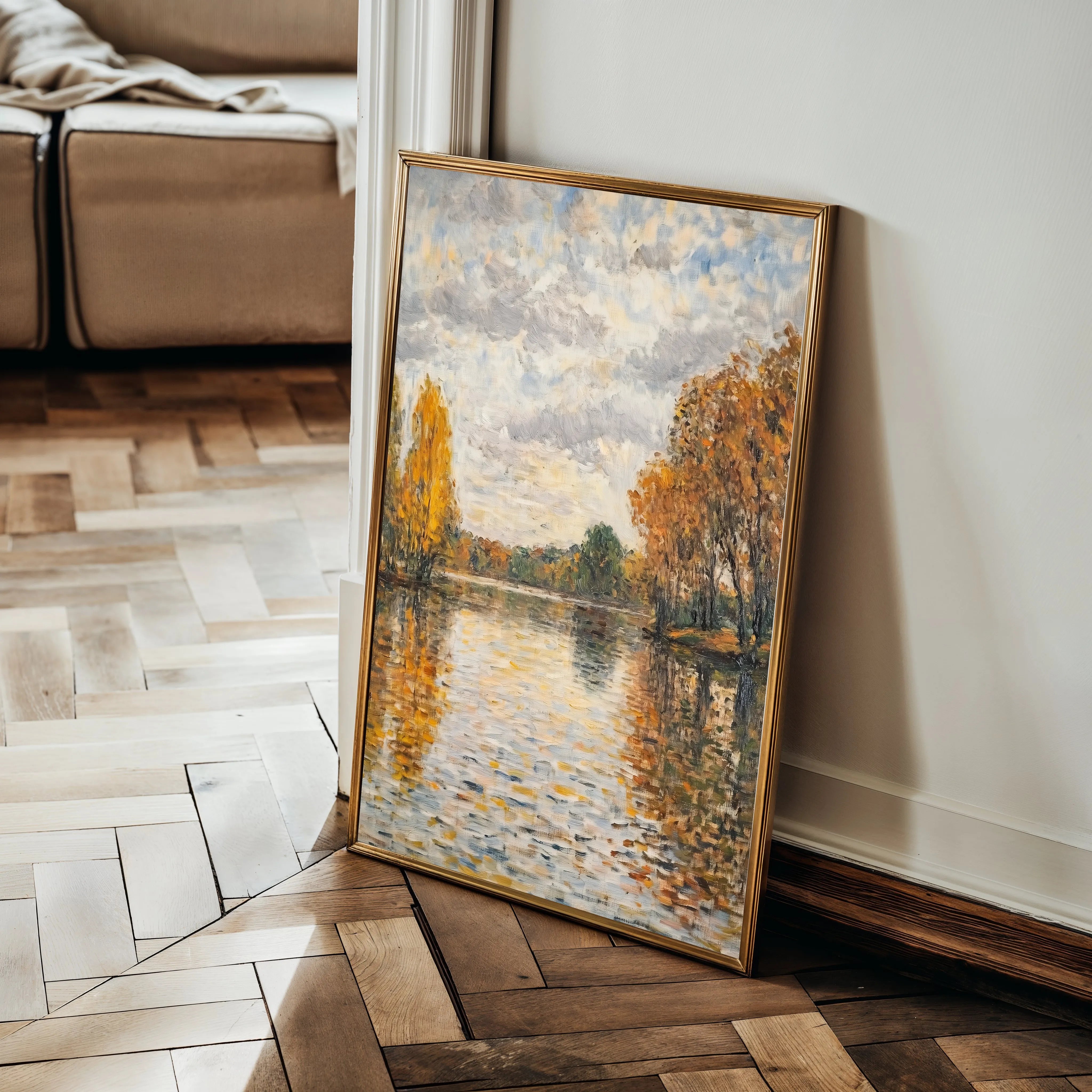 Landscape 372 Canvas Art 60 x 40 cm / Black