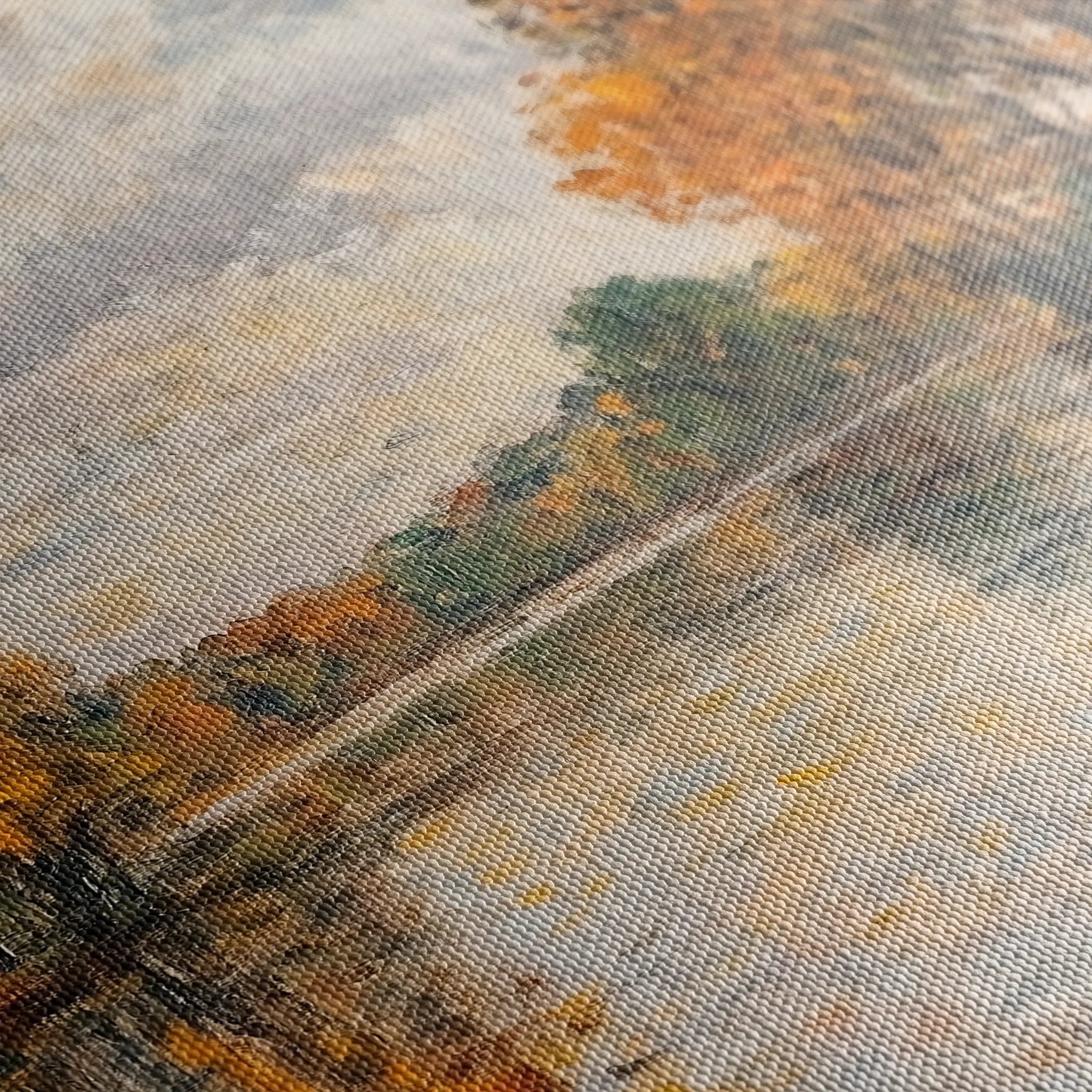 Landscape 372 Canvas Art 60 x 40 cm / Black