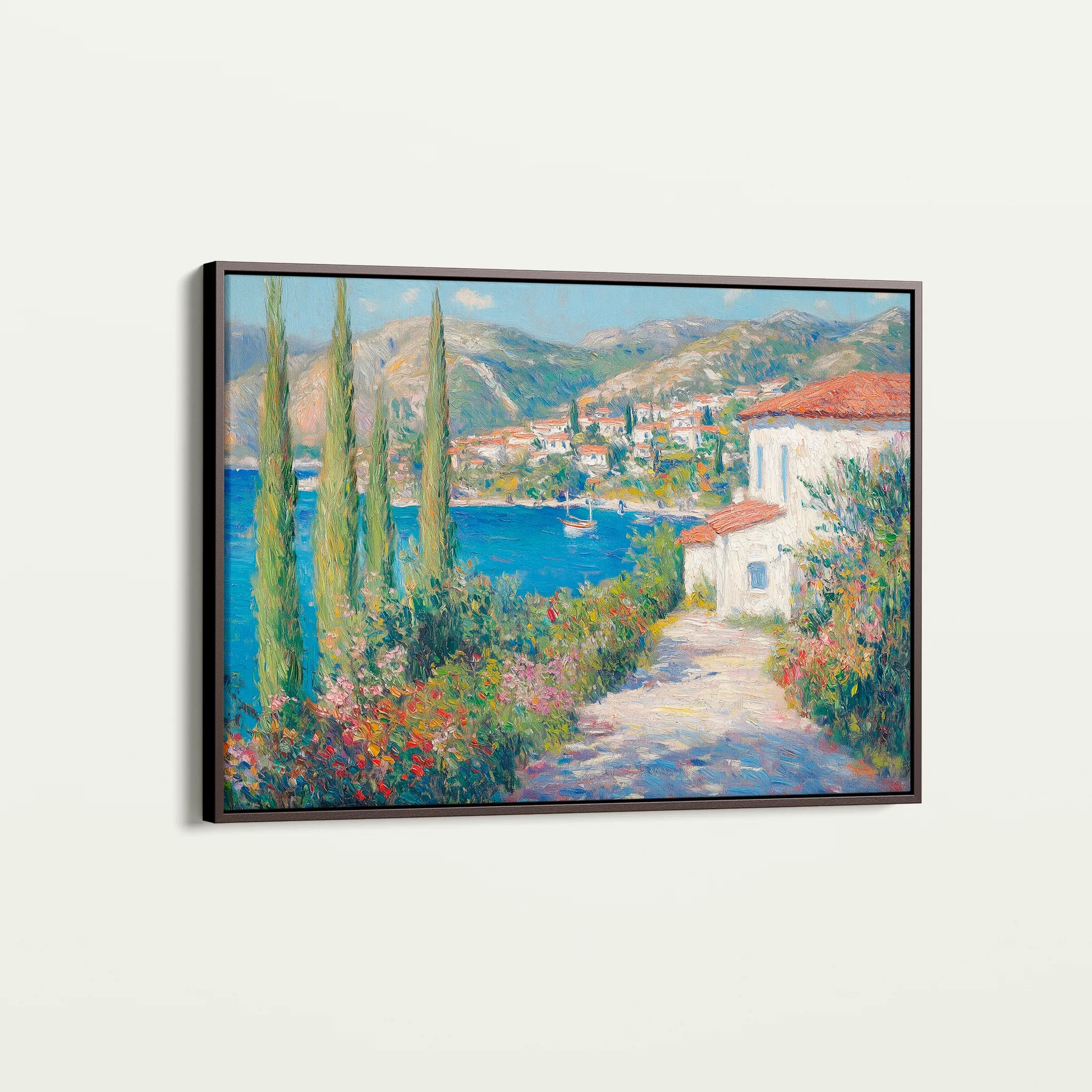 Landscape 375 Canvas Art 60 x 40 cm / Black