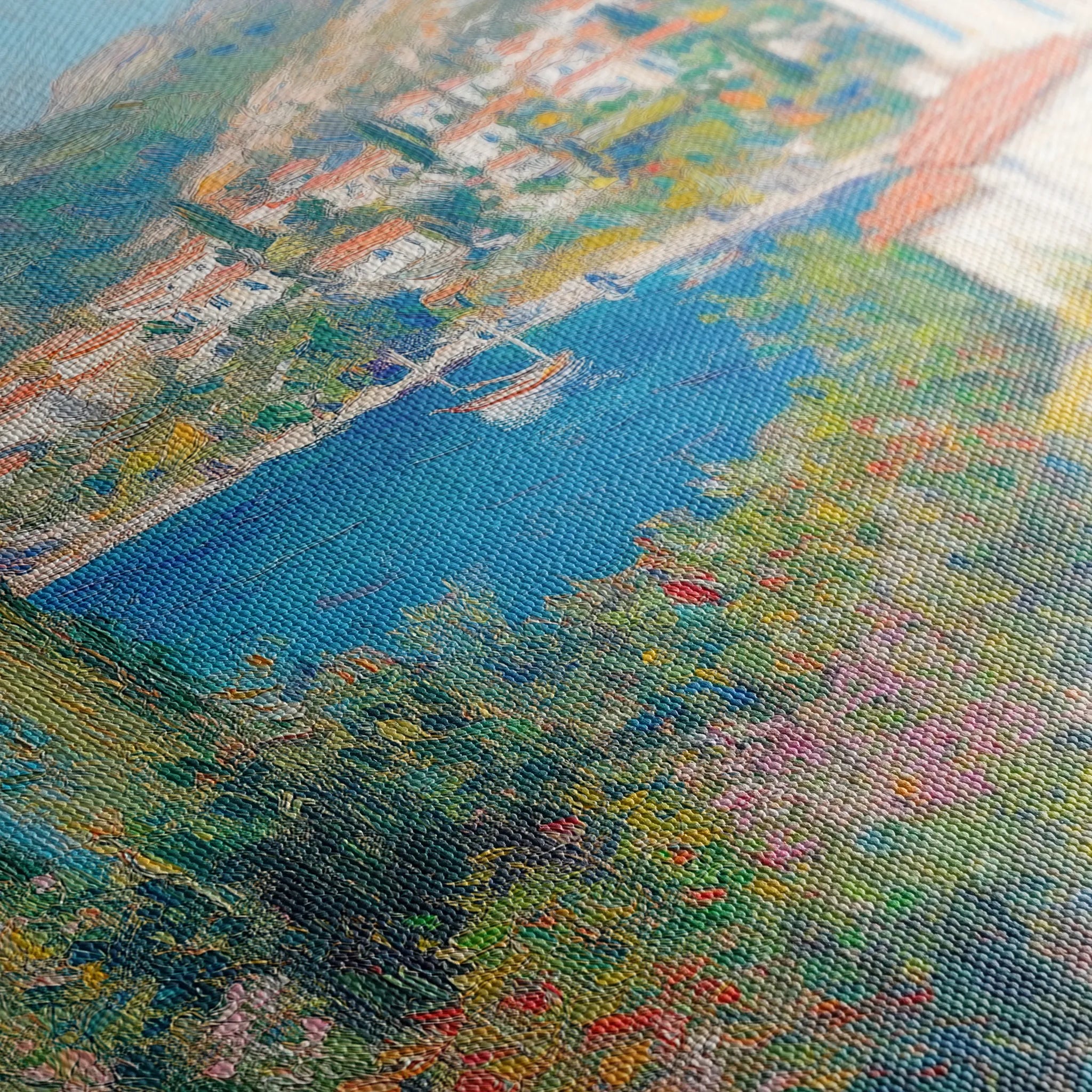 Landscape 375 Canvas Art 60 x 40 cm / Black