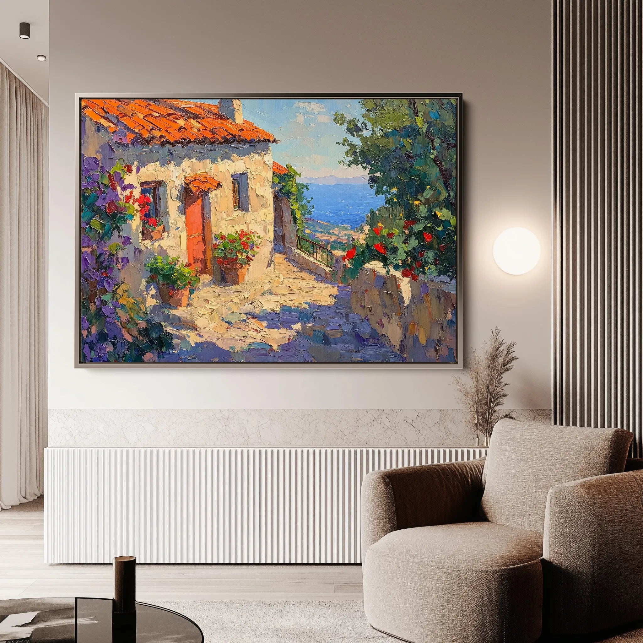 Landscape 377 Canvas Art 60 x 40 cm / Black