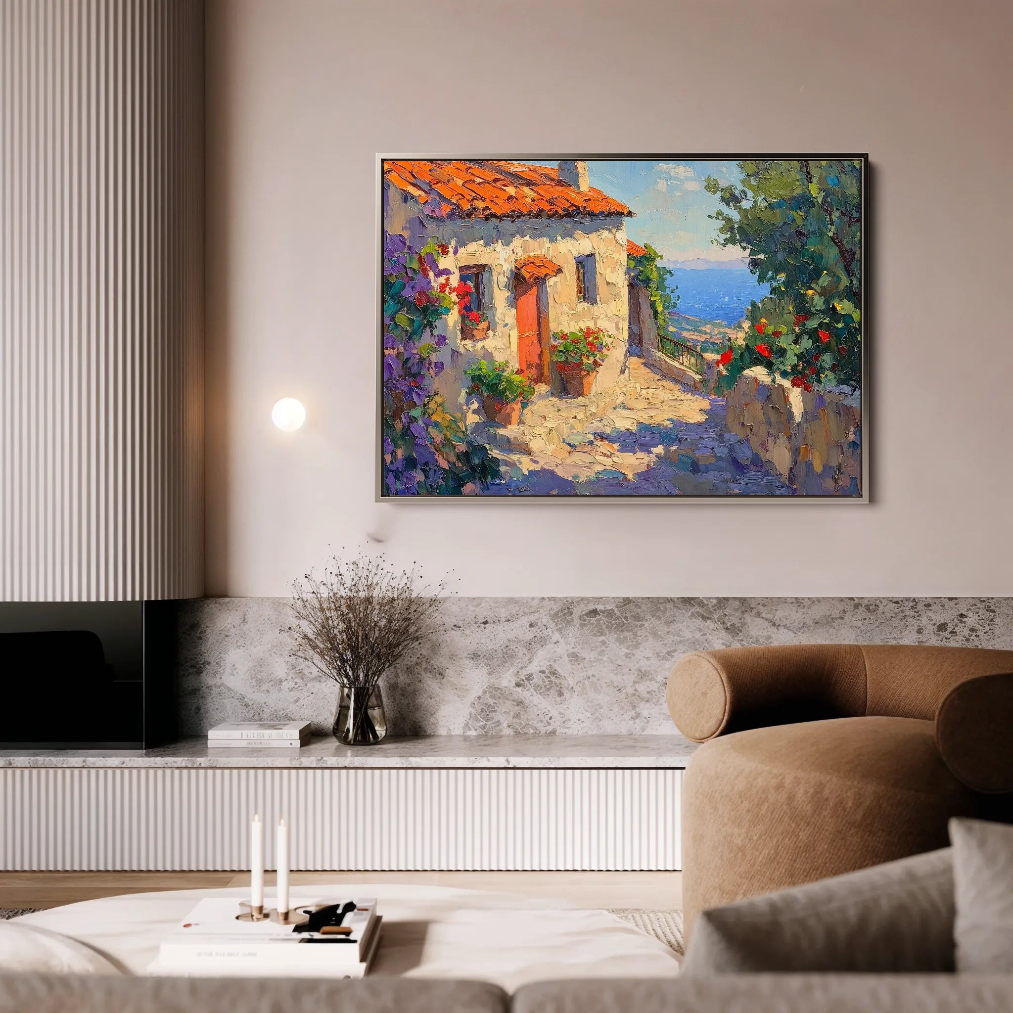 Landscape 377 Canvas Art 60 x 40 cm / Black