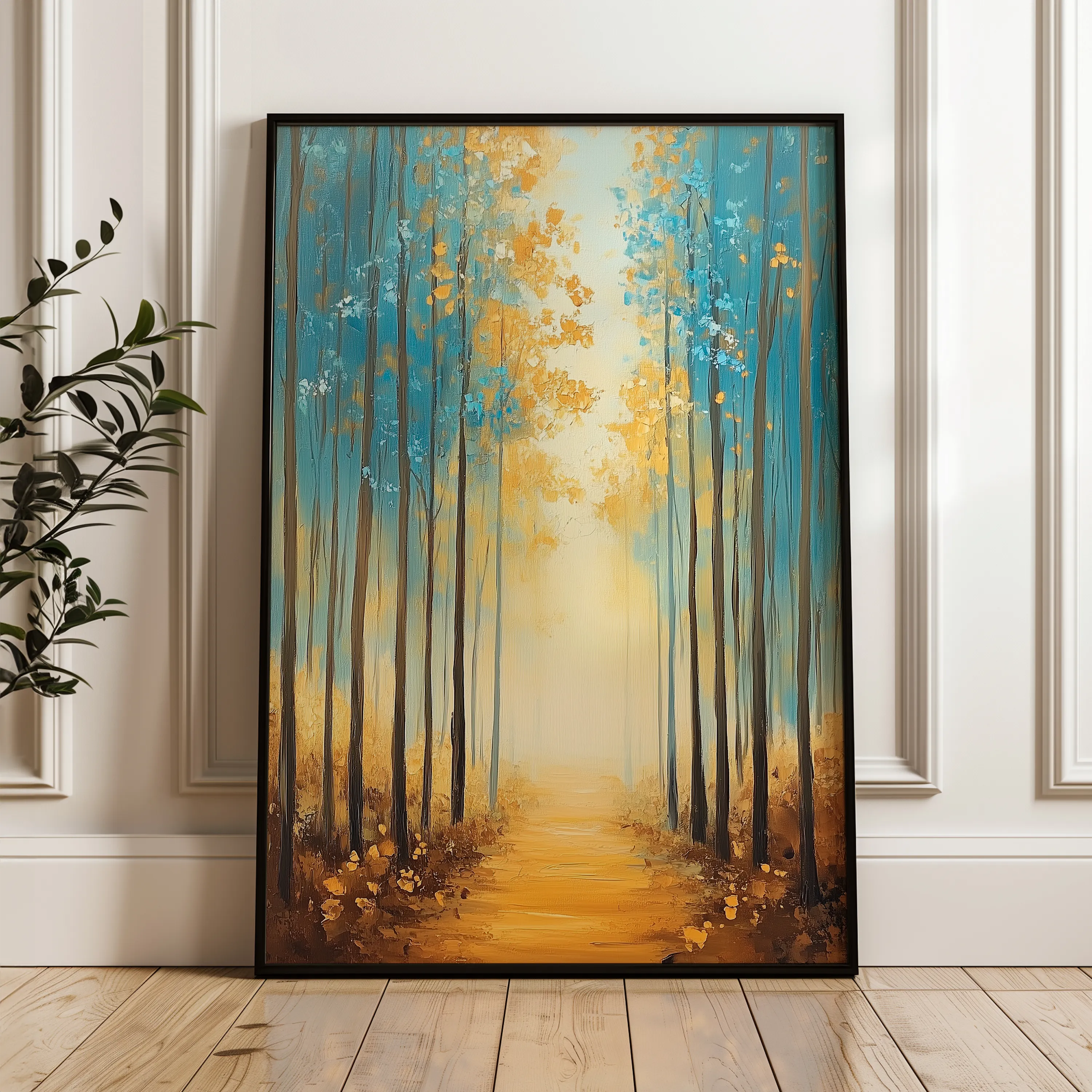 Landscape 380 Canvas Art 60 x 40 cm / Black