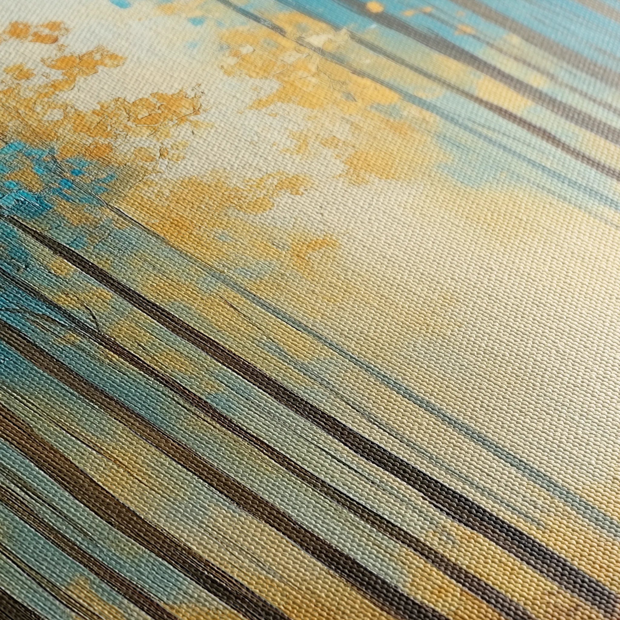 Landscape 380 Canvas Art 60 x 40 cm / Black