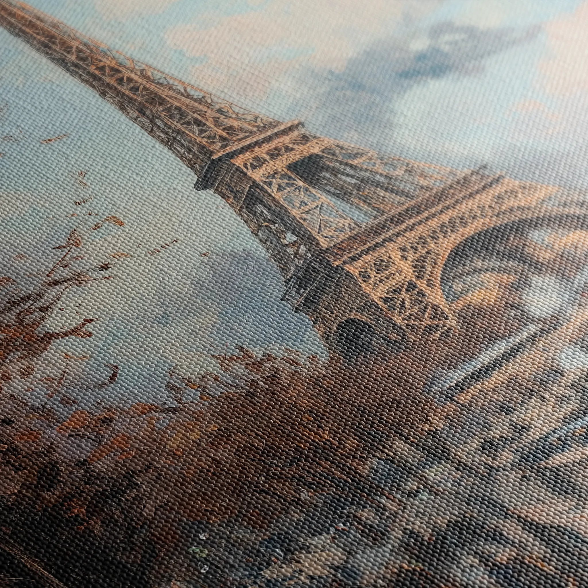 Landscape 383 Canvas Art 60 x 40 cm / Black