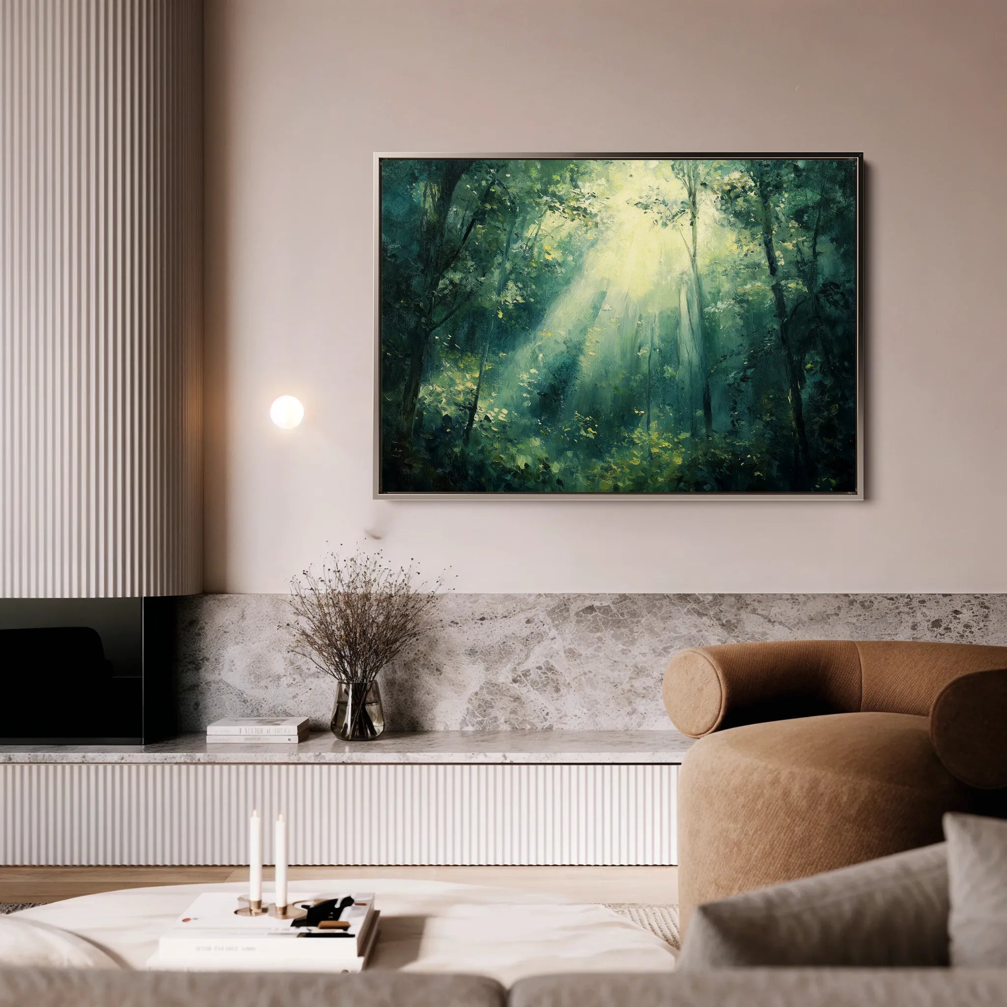 Landscape 384 Canvas Art 60 x 40 cm / Black