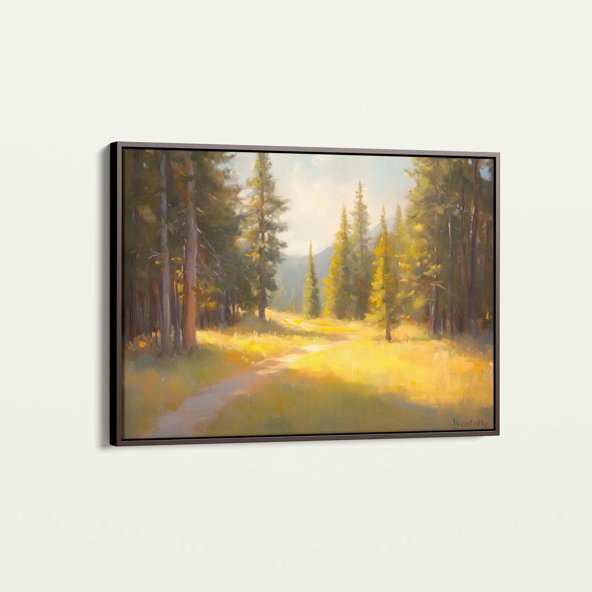 Landscape 387 Canvas Art 60 x 40 cm / Black