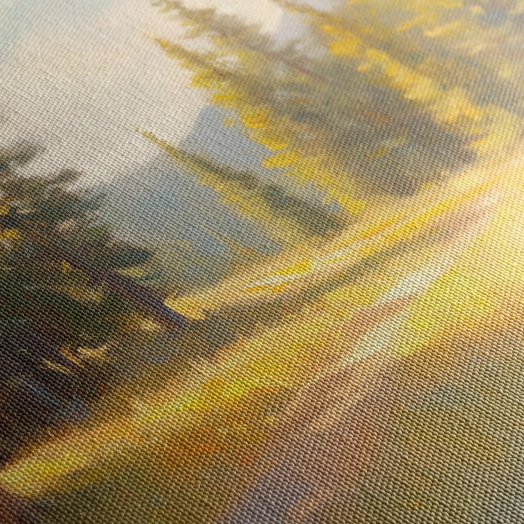 Landscape 387 Canvas Art 60 x 40 cm / Black