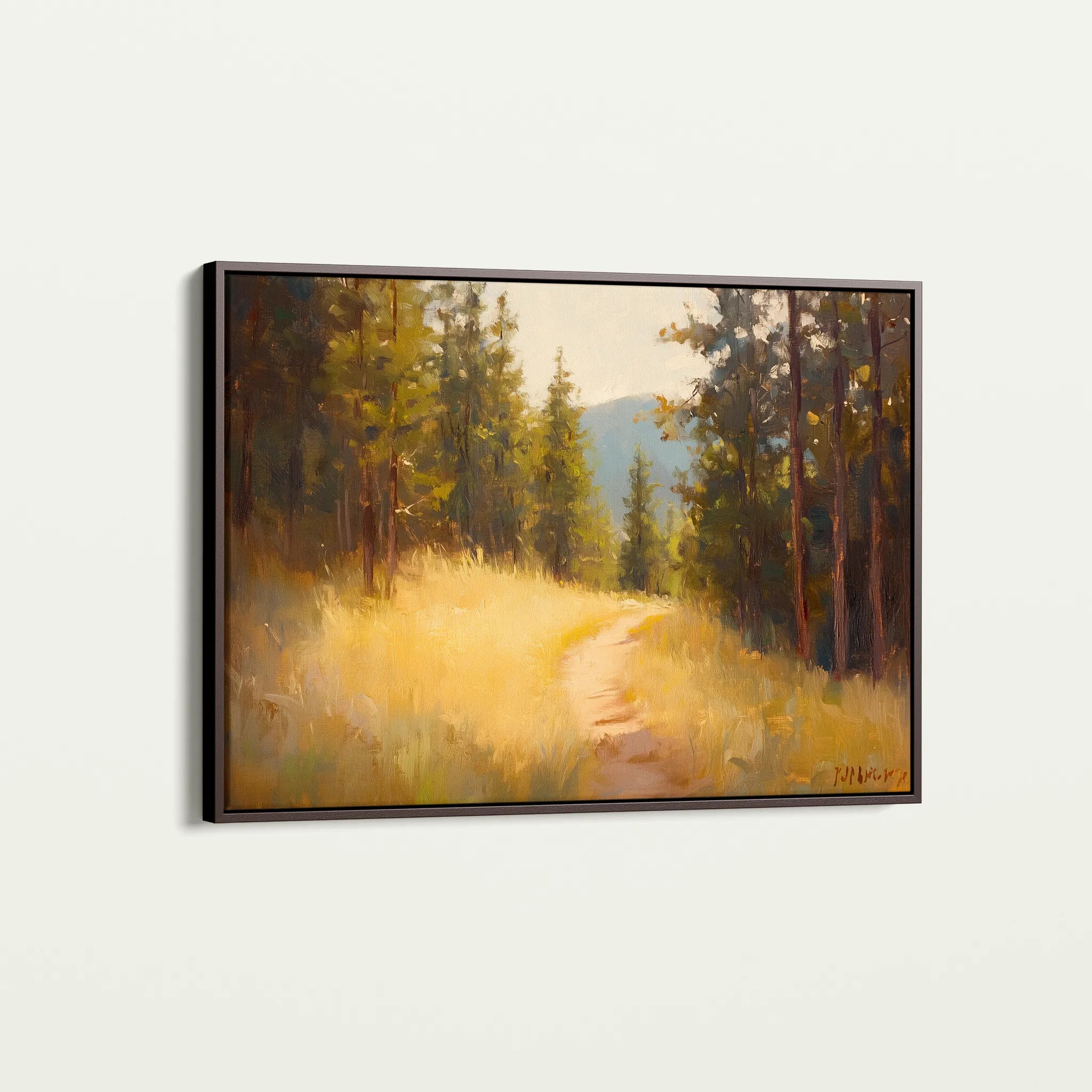 Landscape 388 Canvas Art 60 x 40 cm / Black