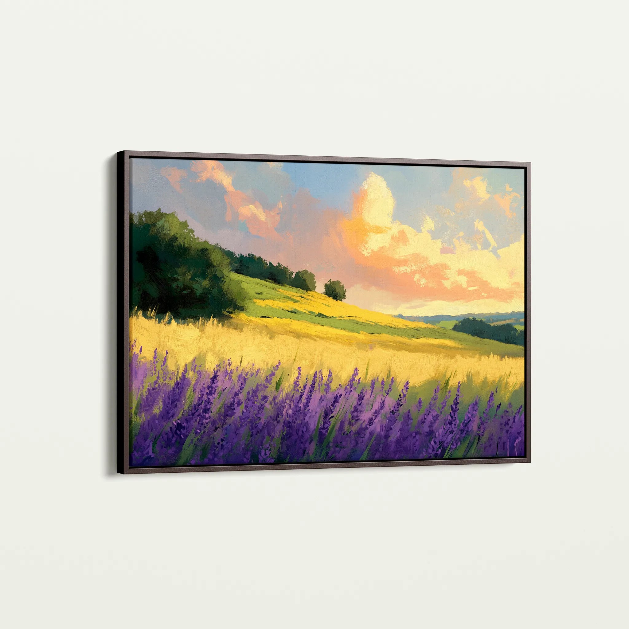 Landscape 389 Canvas Art 60 x 40 cm / Black